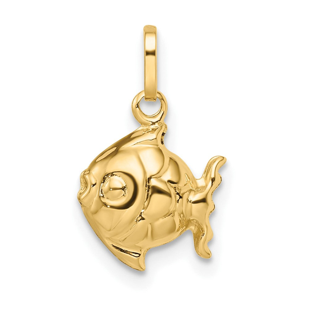 14k Madi K Polished 3D Fish Pendant - Charlie & Co. Jewelry