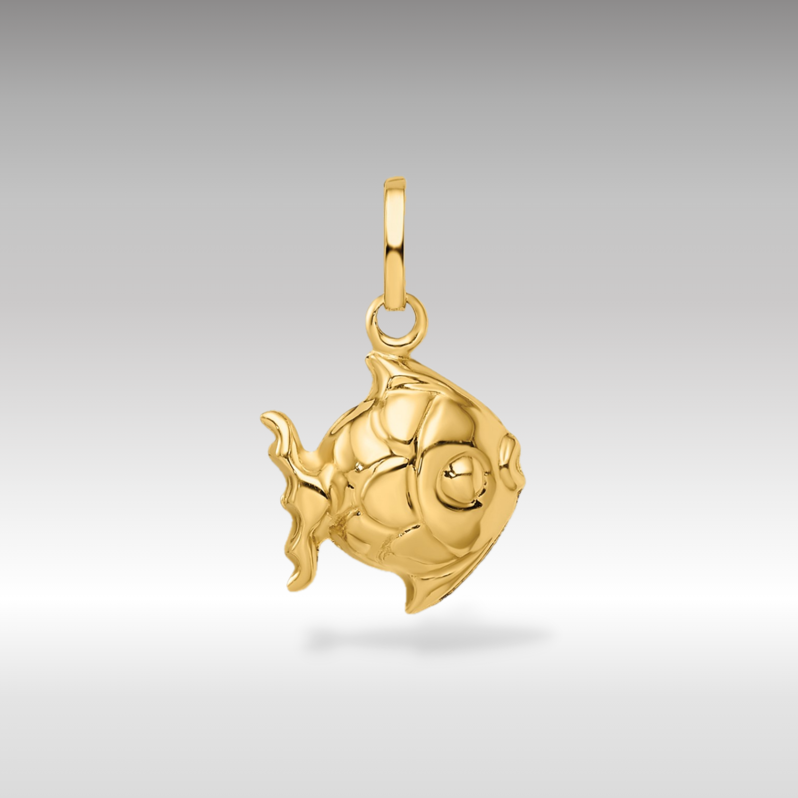 14k Madi K Polished 3D Fish Pendant - Charlie & Co. Jewelry