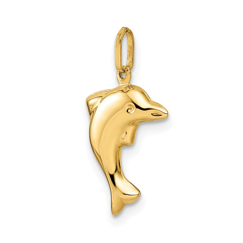 Charlie & Co Jewelry | 14k Polished 3-d Dolphin Pendant - Model GK1091