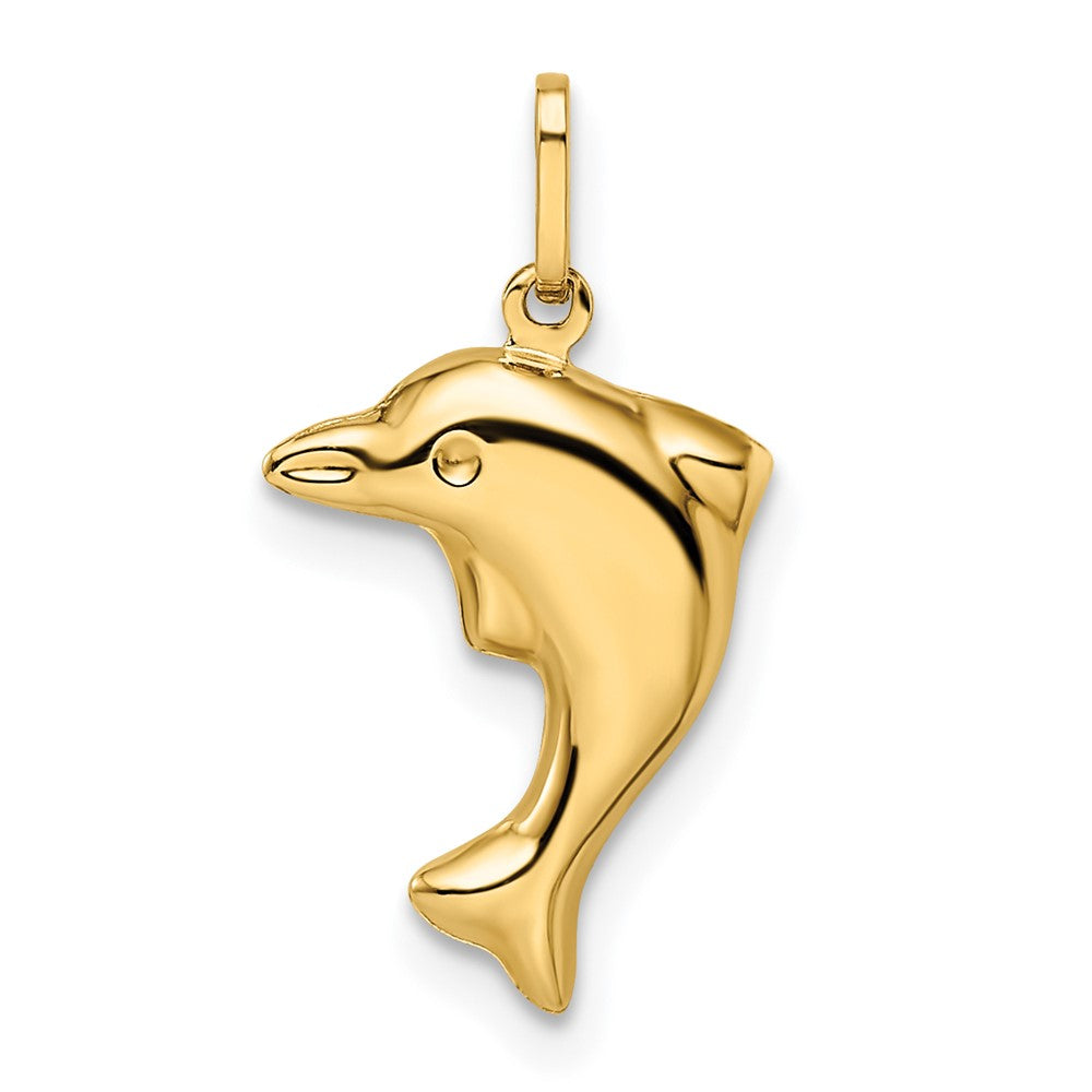 Charlie & Co Jewelry | 14k Polished 3-d Dolphin Pendant - Model GK1091