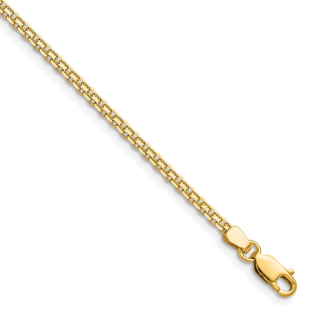 Charlie & Co Jewelry | 14k 2.2mm Lightweight Flat Bismark Chain - Model HLF20