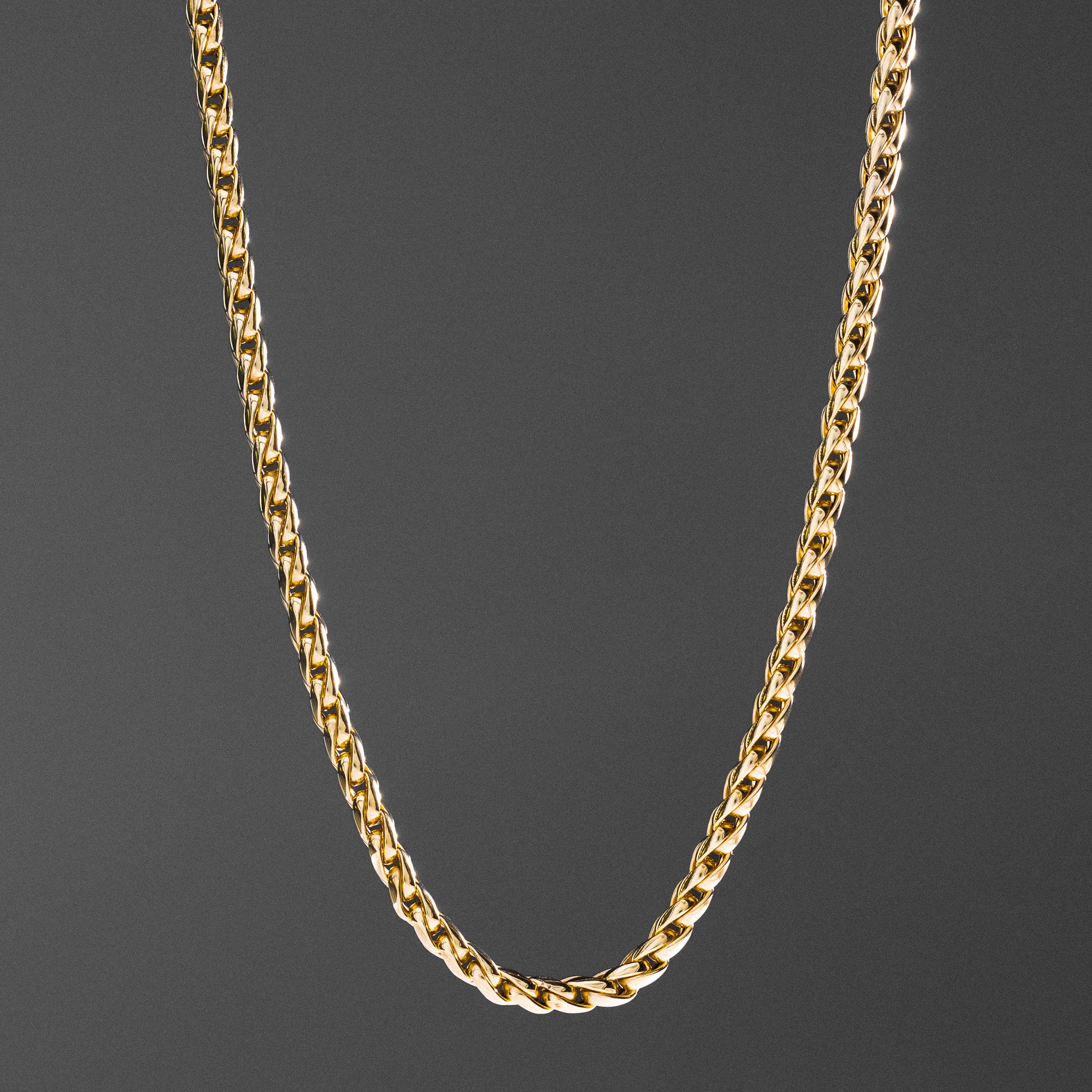 14k Gold 5.0mm Hollow Roundish Franco Chain - Model CH-0646