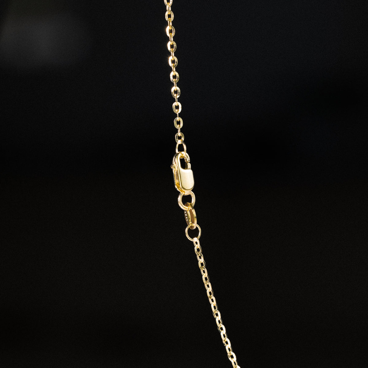 14K Gold 1.6mm Solid Diamond-Cut Cable Chain - Model 0231