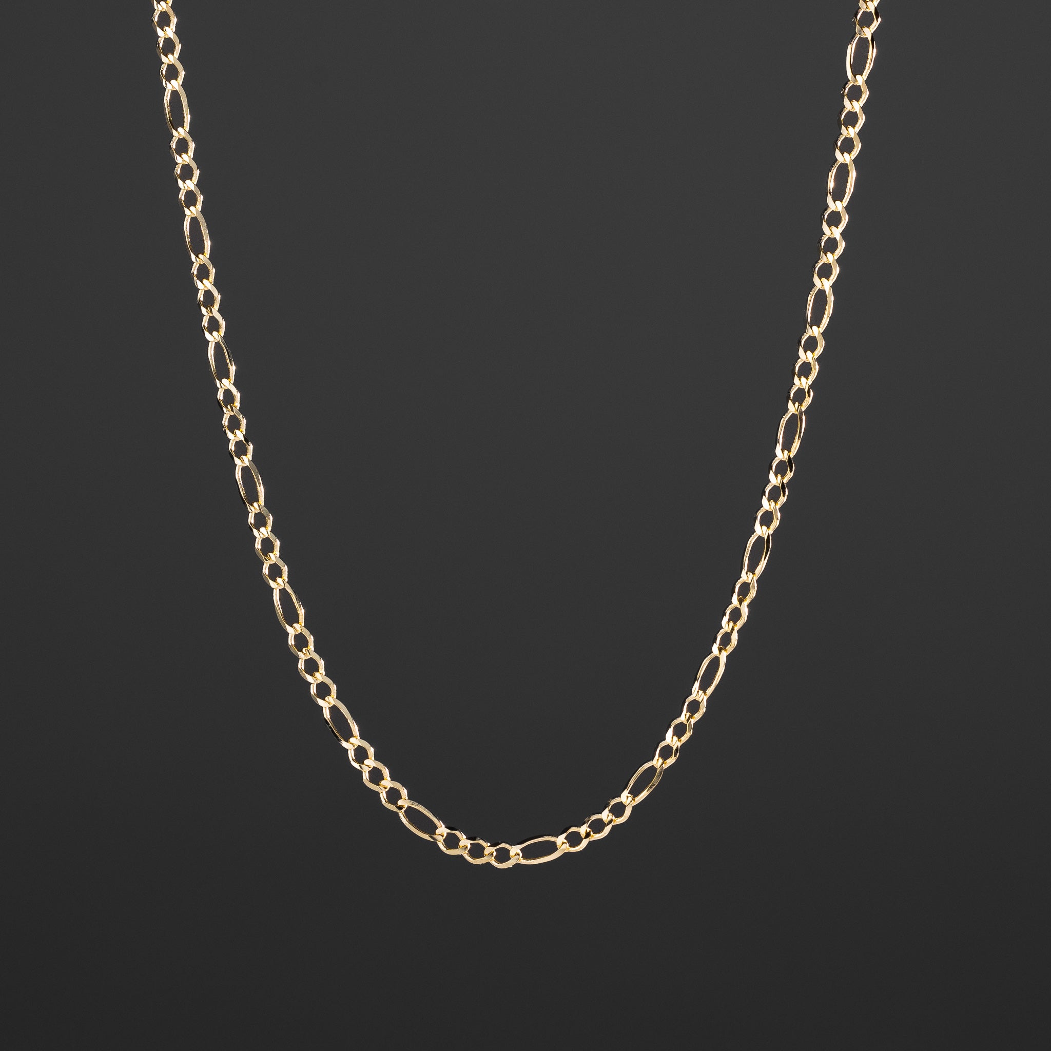 14k Gold 3.9mm Open Figaro Chain - Model CH-0297