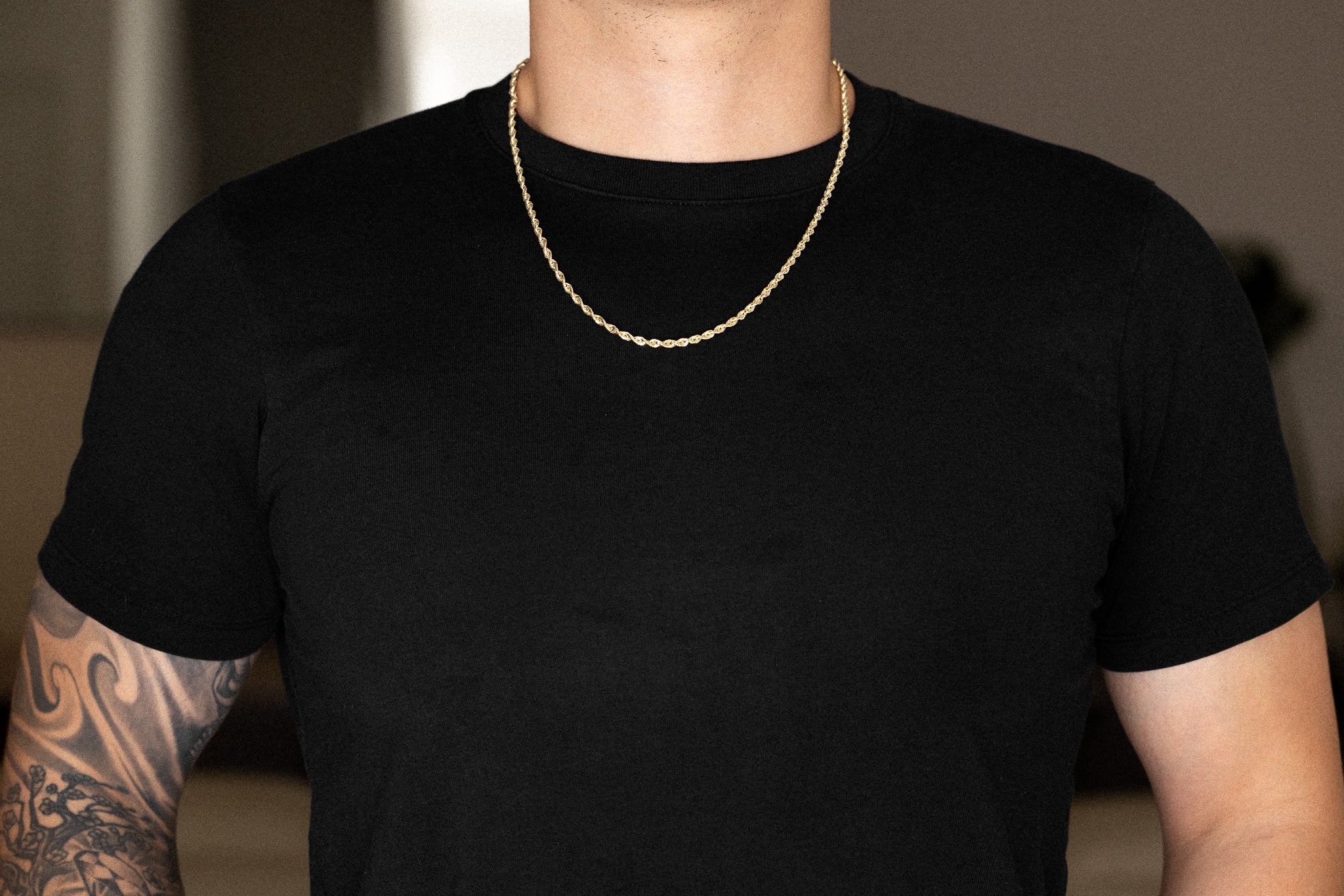 14k Gold 3.3mm French Hollow Rope Chain - Model CH-0529