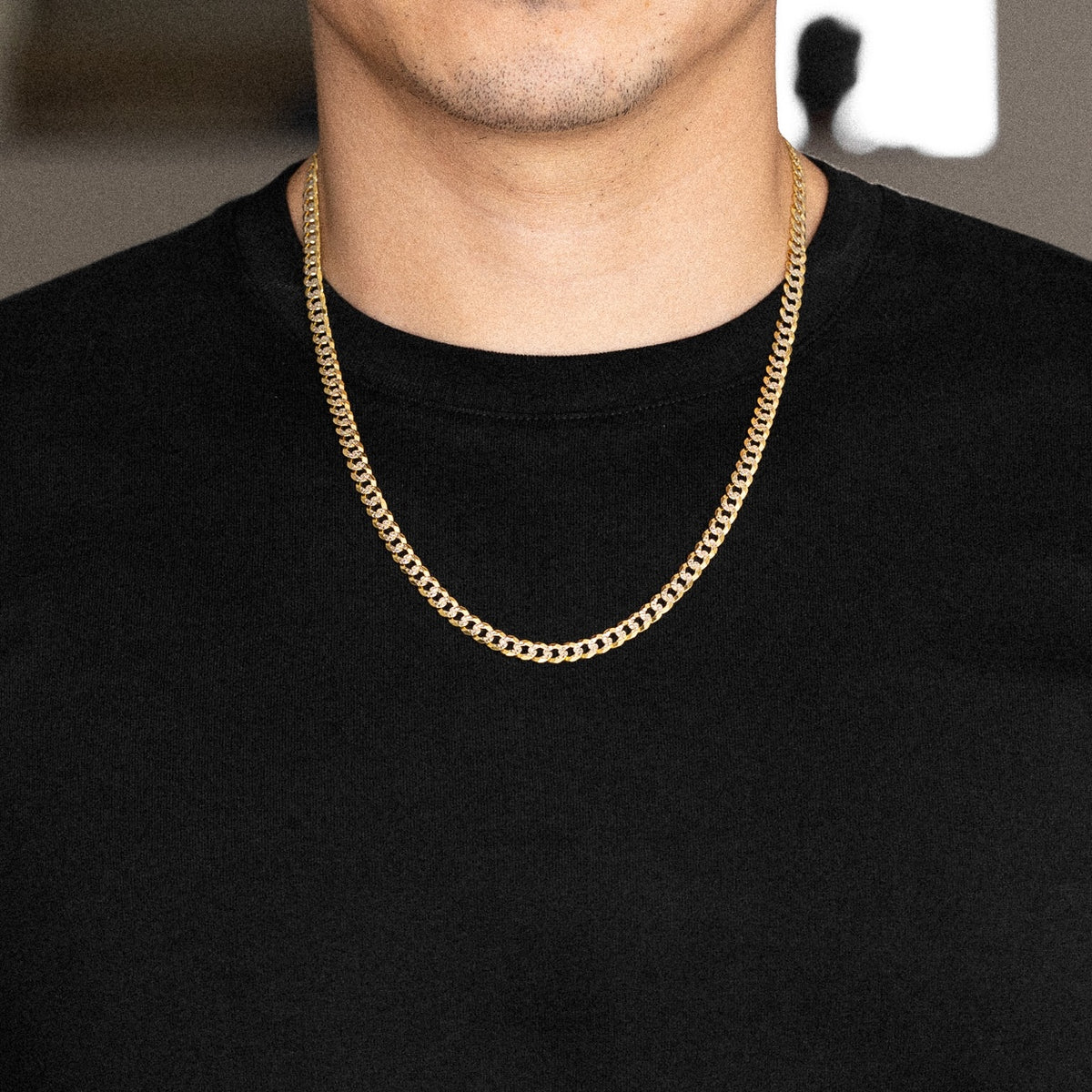 14k Gold 5.9mm Two-Tone Cuban Chain - Model CH-0324