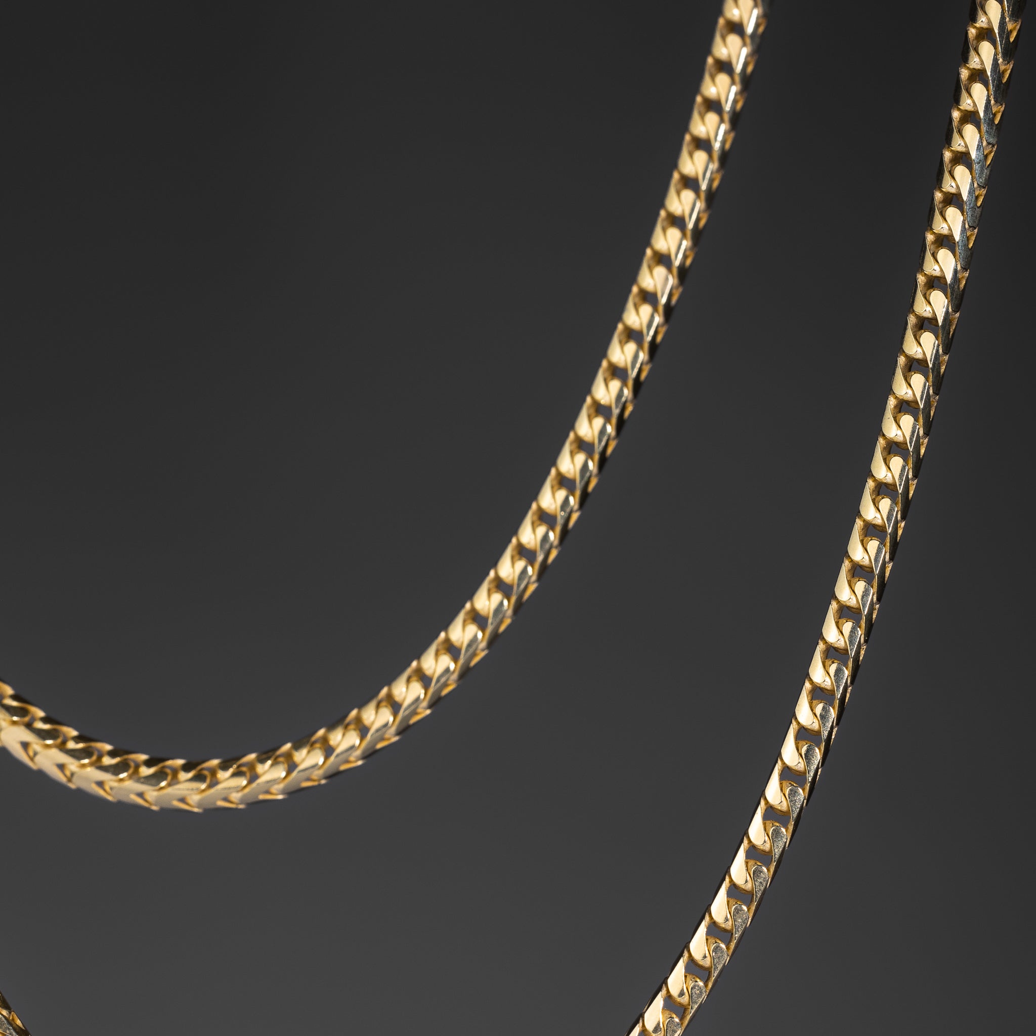 3.3mm 14K Gold Solid Franco Chain - Model 0405