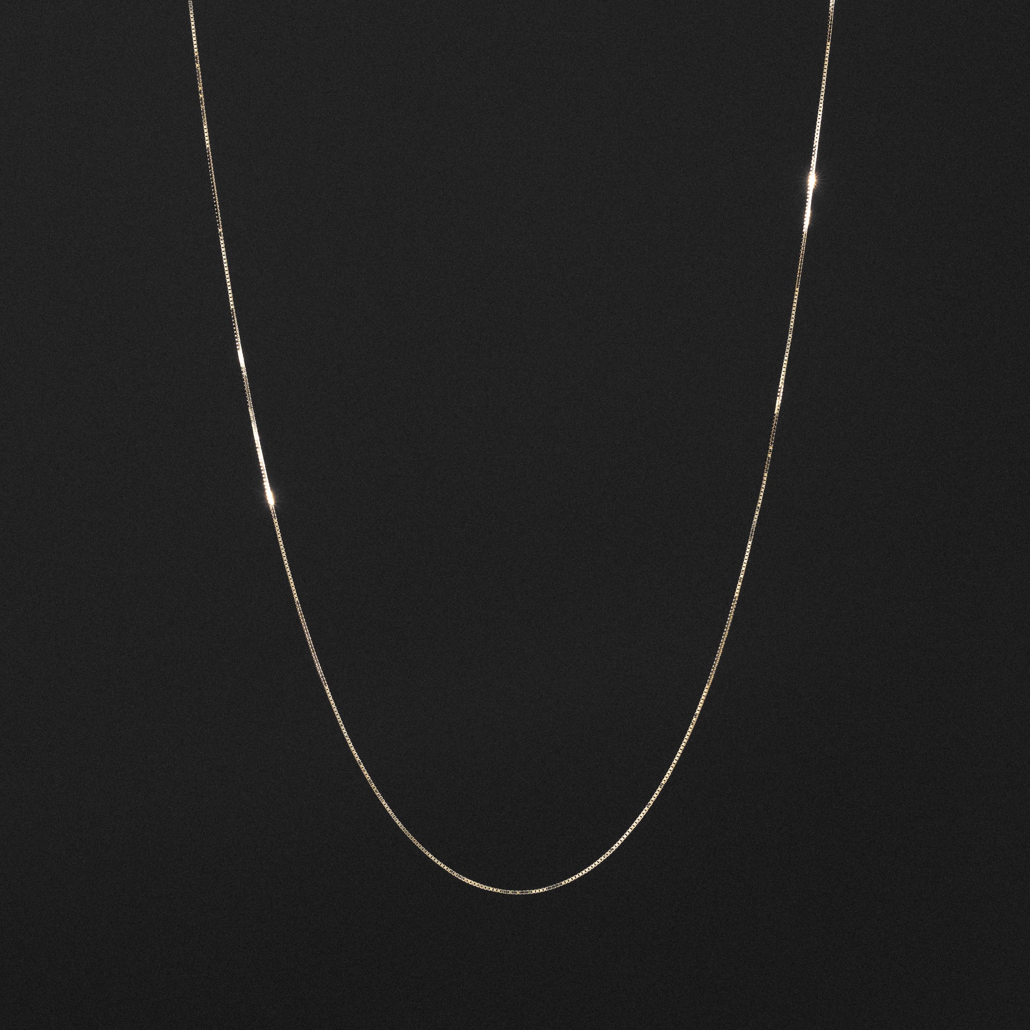 14k Gold 0.5mm Italian Box Chain - Model CH-0258