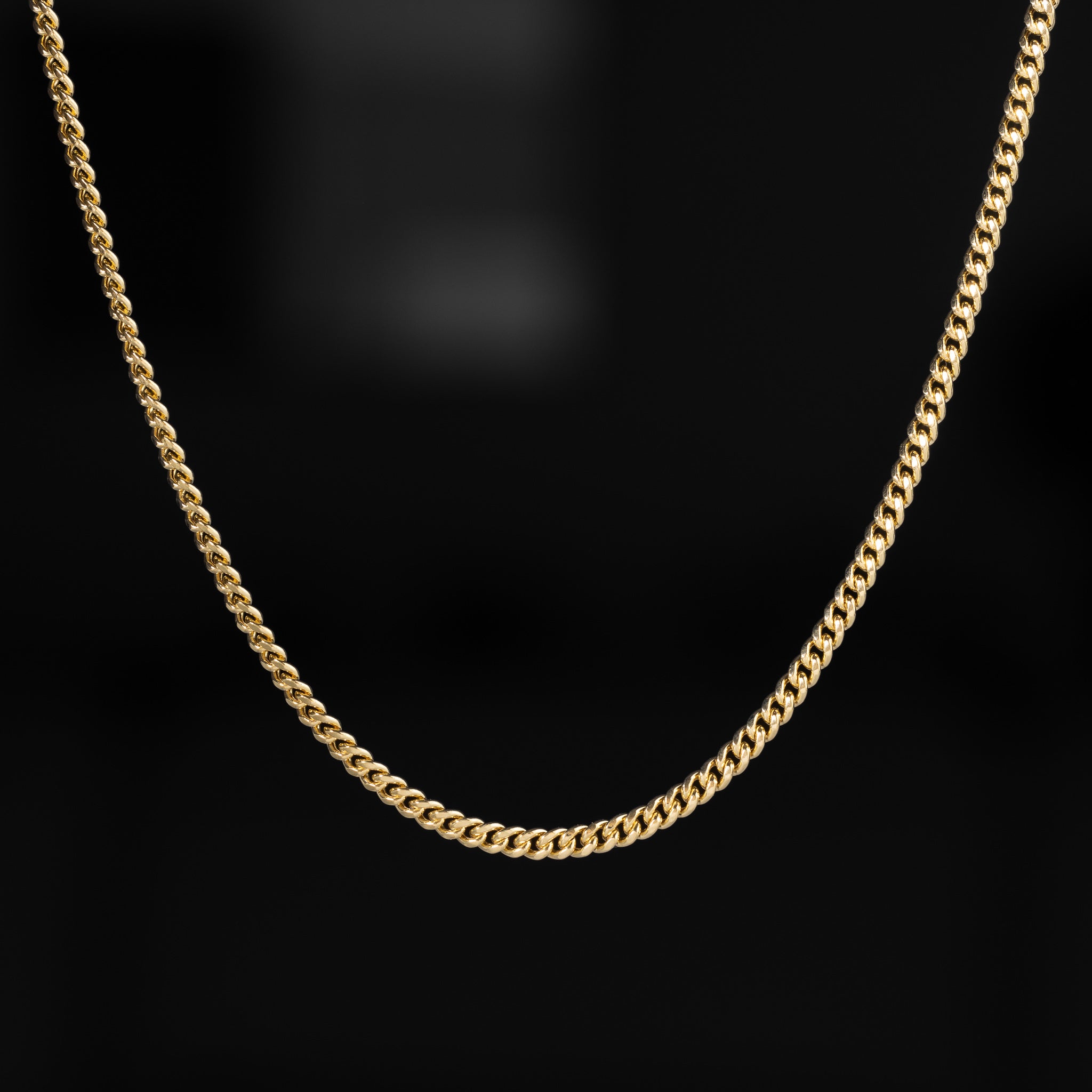 14k Gold 2.8mm Hollow Miami Cuban Chain Model CH-0617