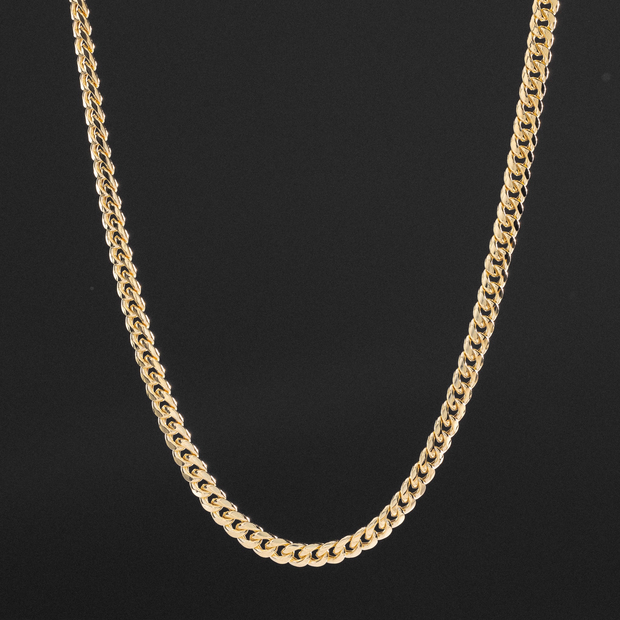 14K Gold 5.7mm Hollow Miami Cuban Chain - Model 0541