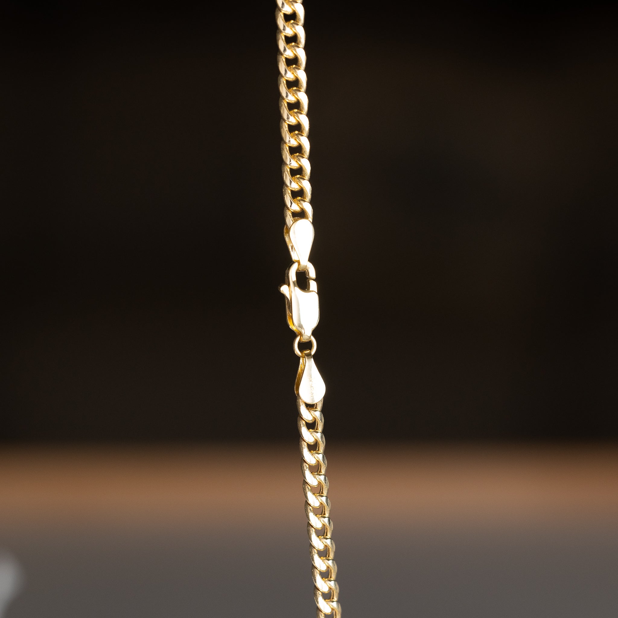 14k Gold 3.7mm Hollow Miami Cuban Chain With Box Lock - Model CH-0543
