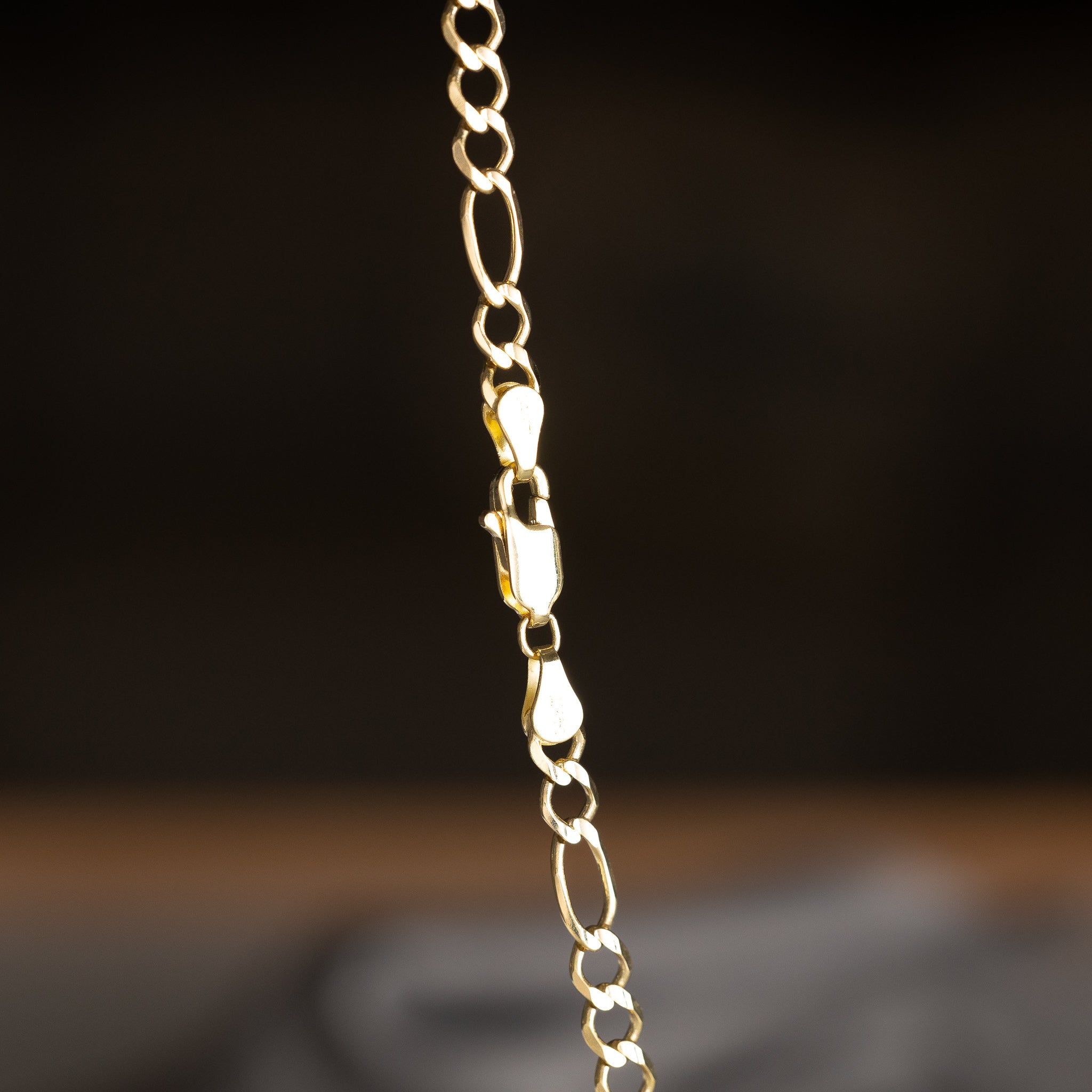 14k Gold 4.7mm Open Figaro Chain - Model CH-0296