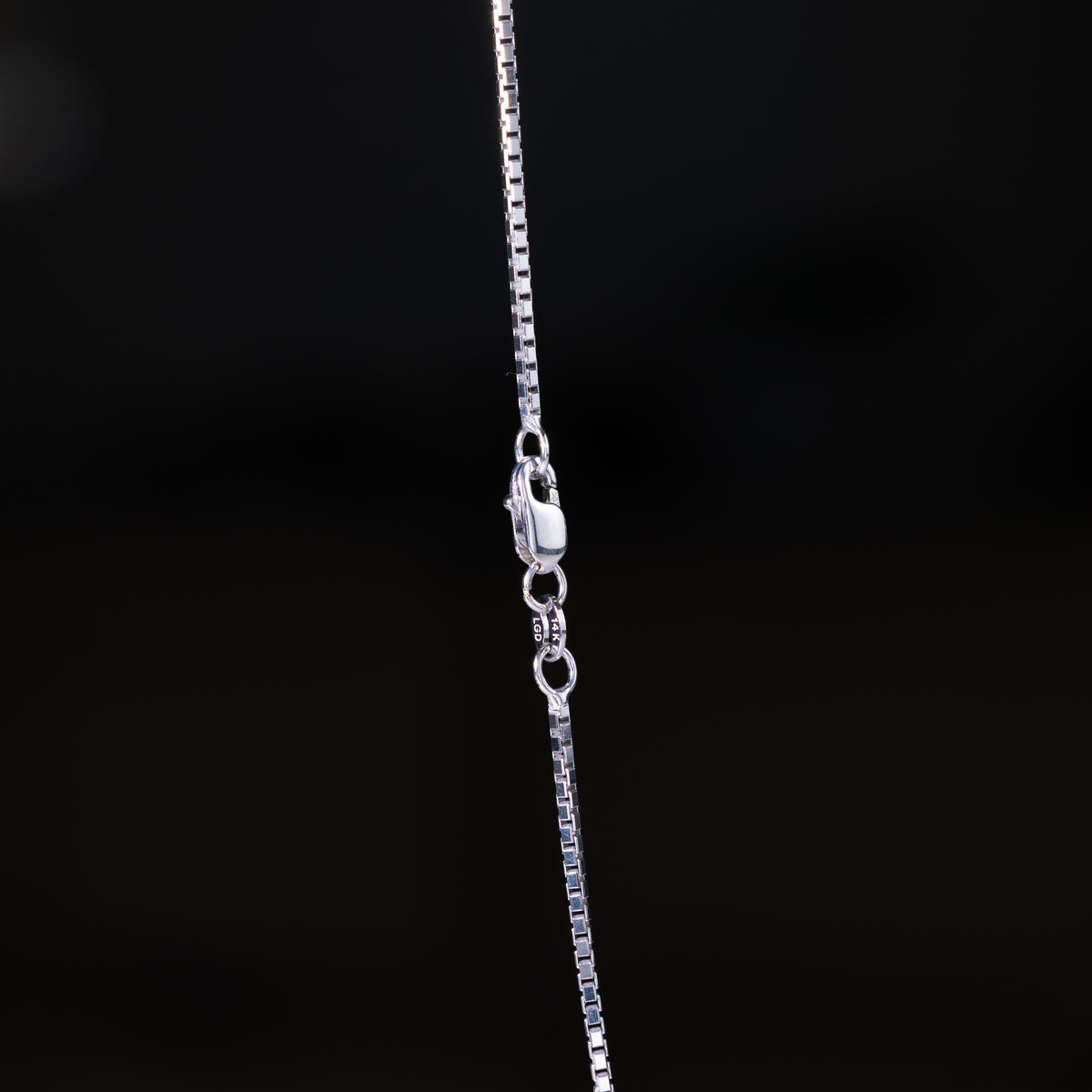 14K White Gold 1.2mm Box Chain - Model CH-0474