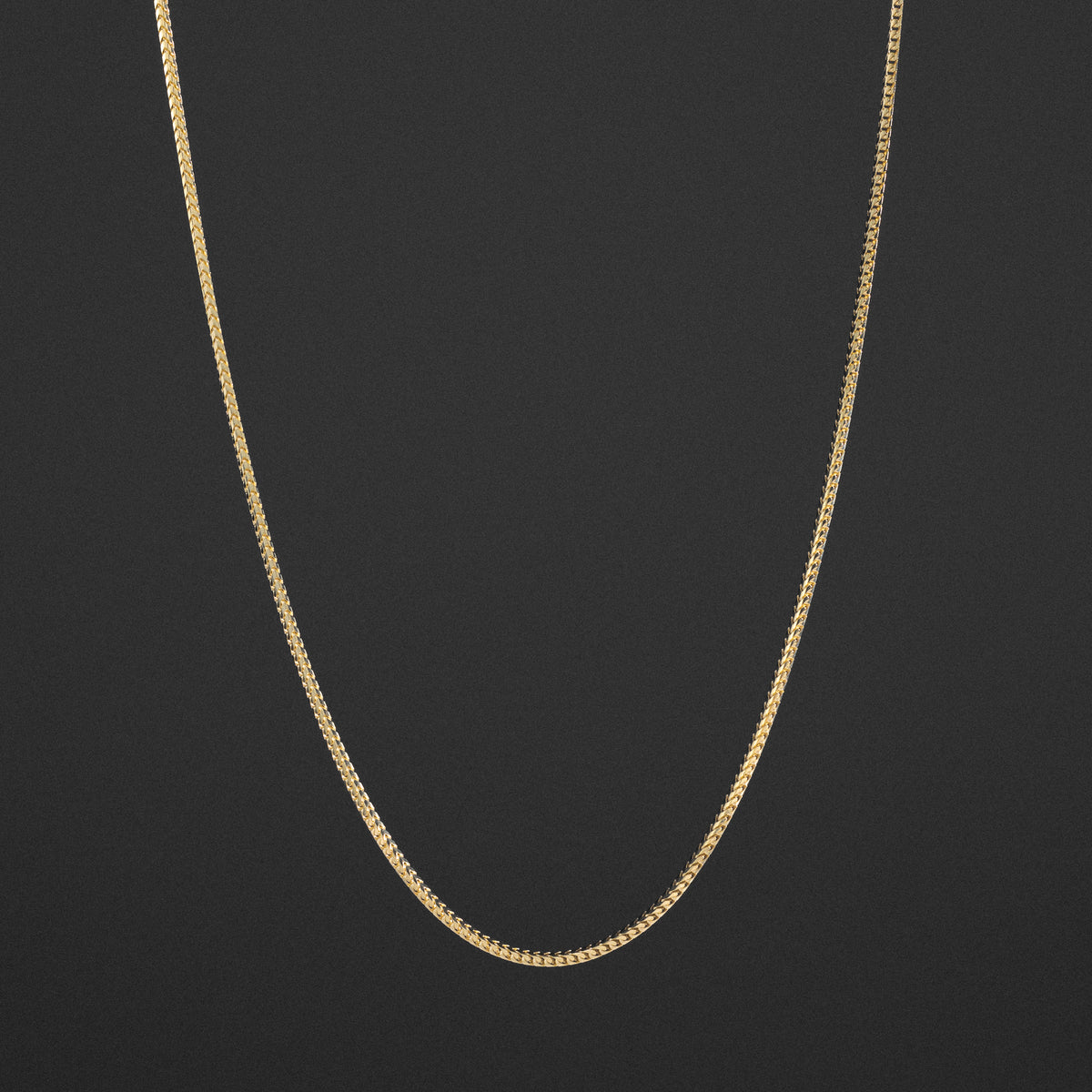 14K Gold 1.6mm Solid Italian Franco Chain - Model 0407