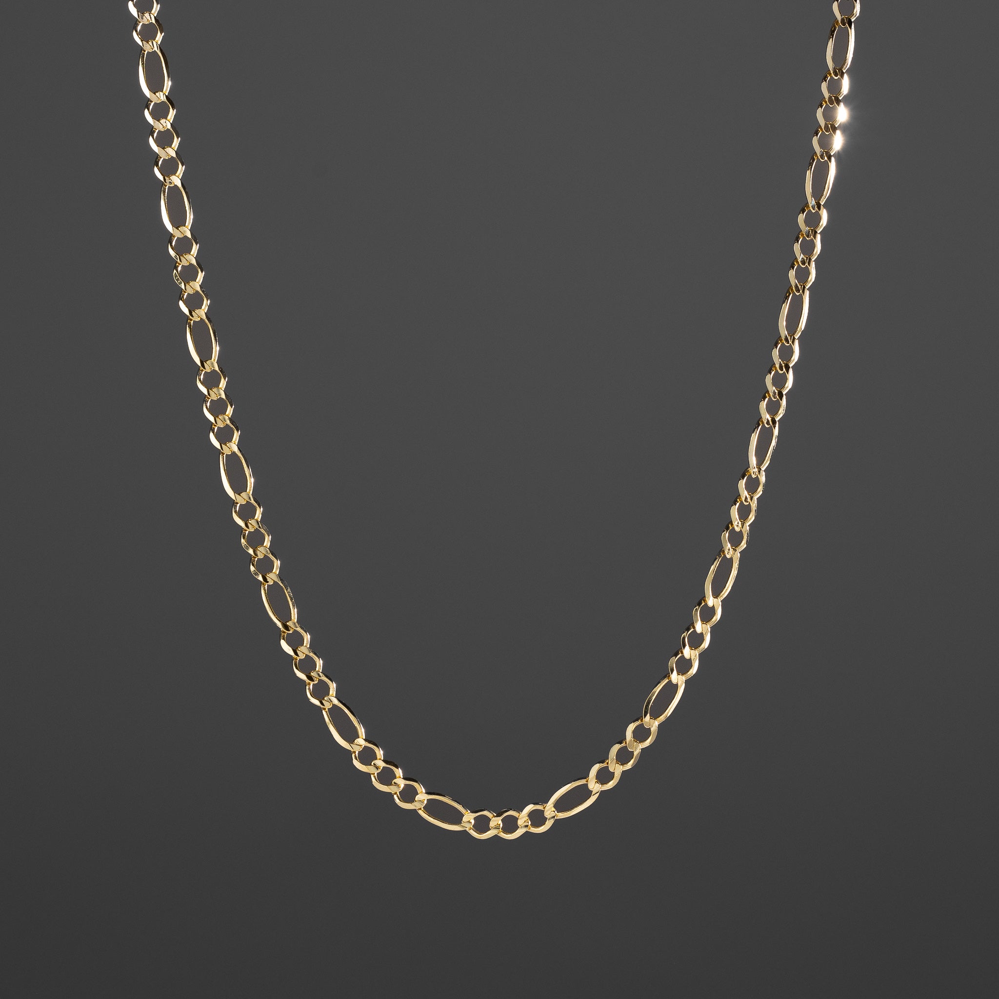 14k Gold 4.7mm Open Figaro Chain - Model CH-0296