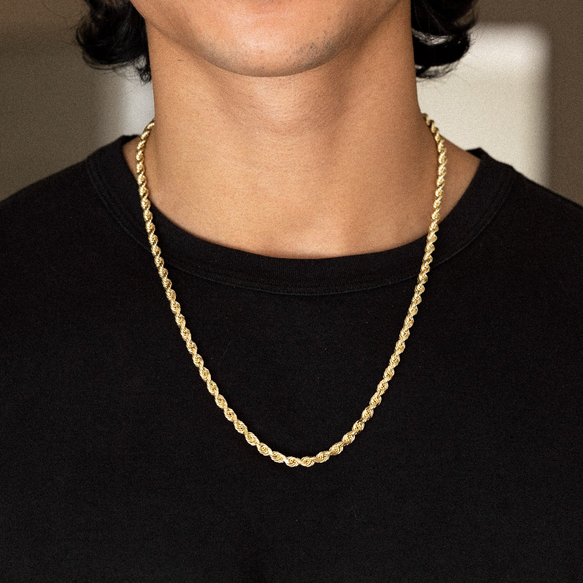 14k Gold Solid 4.7mm Classic Rope Chain - Model CH-0585