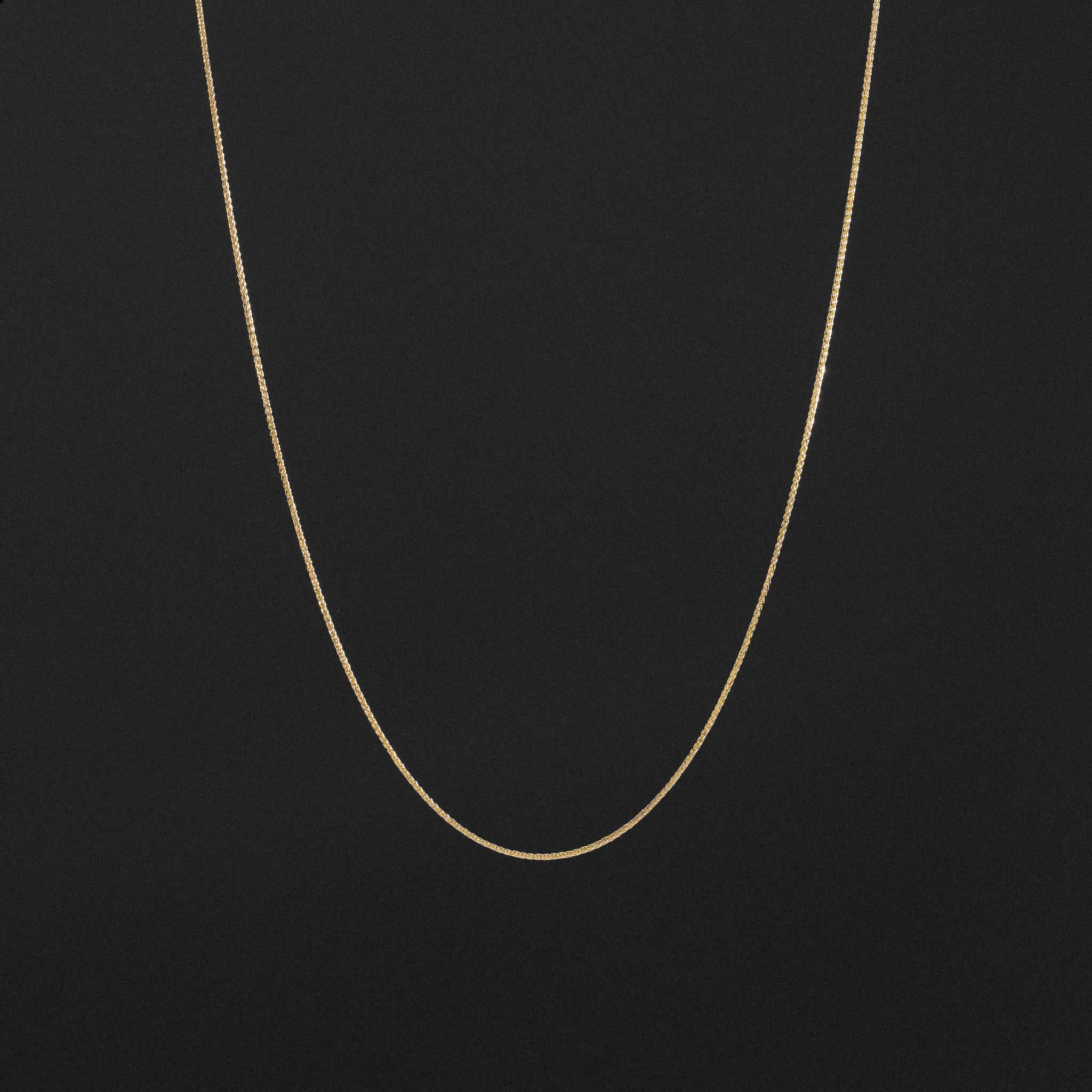 14k Gold 0.8mm Diamond-Cut Round Wheat Chain - Model CH-0546