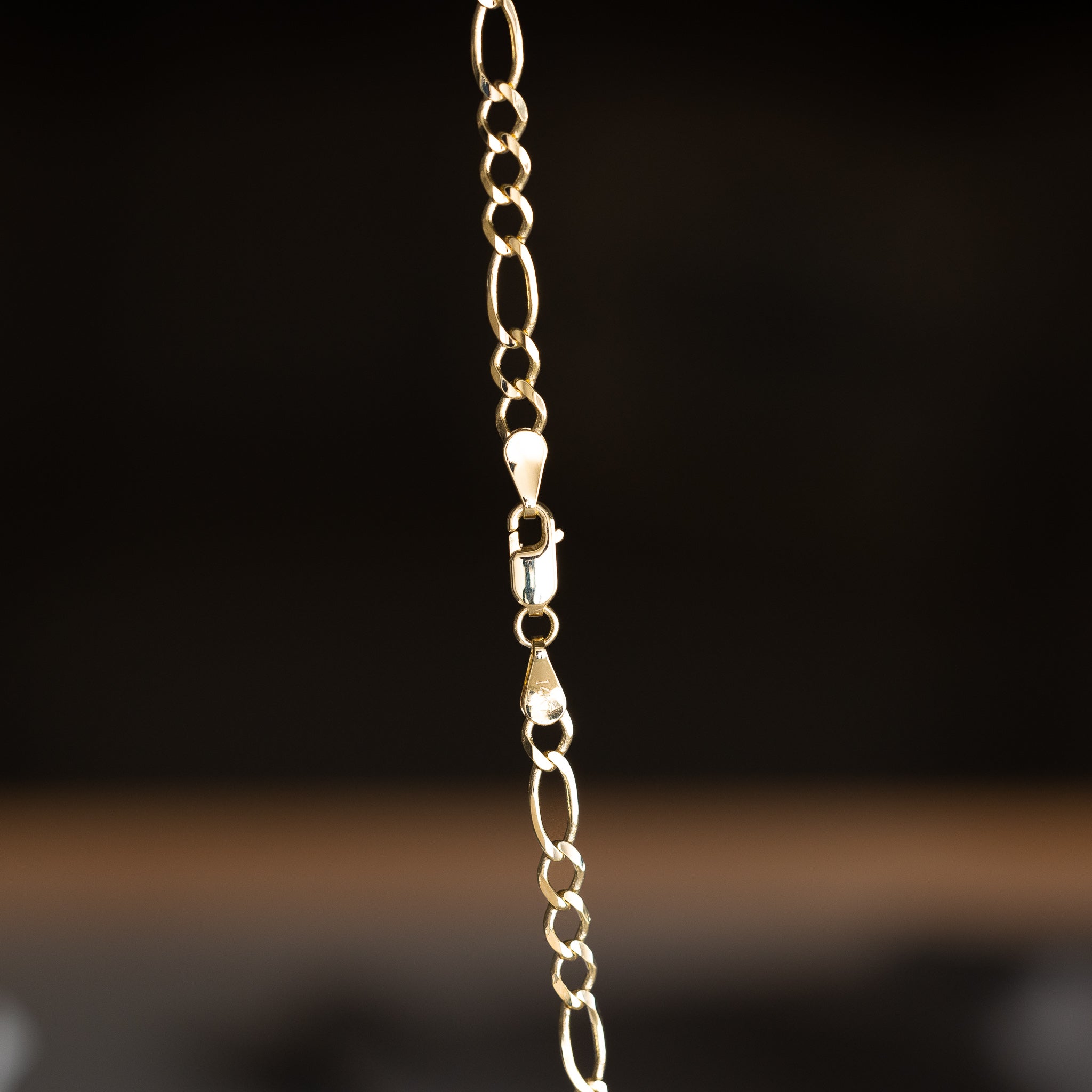 14k Gold 3.9mm Open Figaro Chain - Model CH-0297