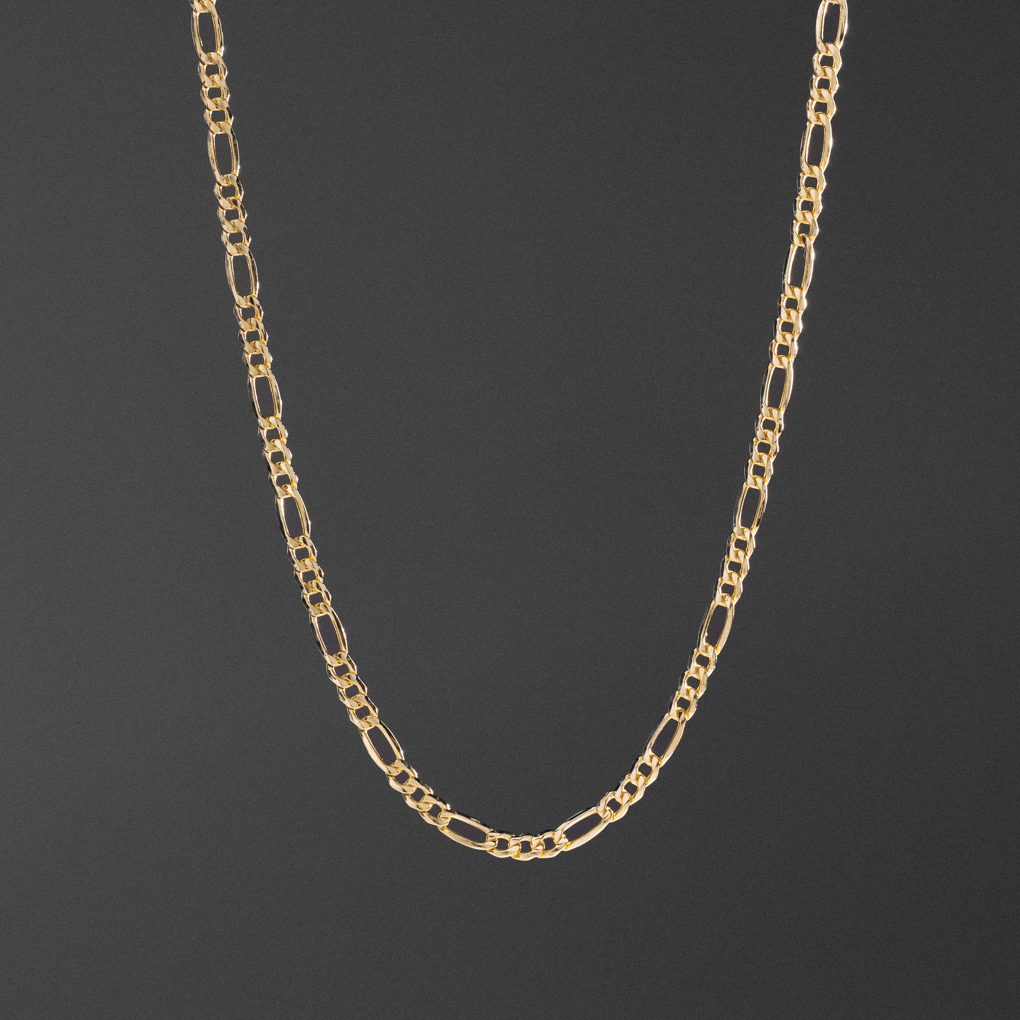 14k Gold 4.1mm Hollow Figaro Chain - Model CH-0156