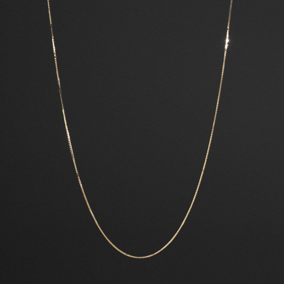 14k Gold 0.8mm Adjustable Box Chain 20 Inch - Model CH-0173