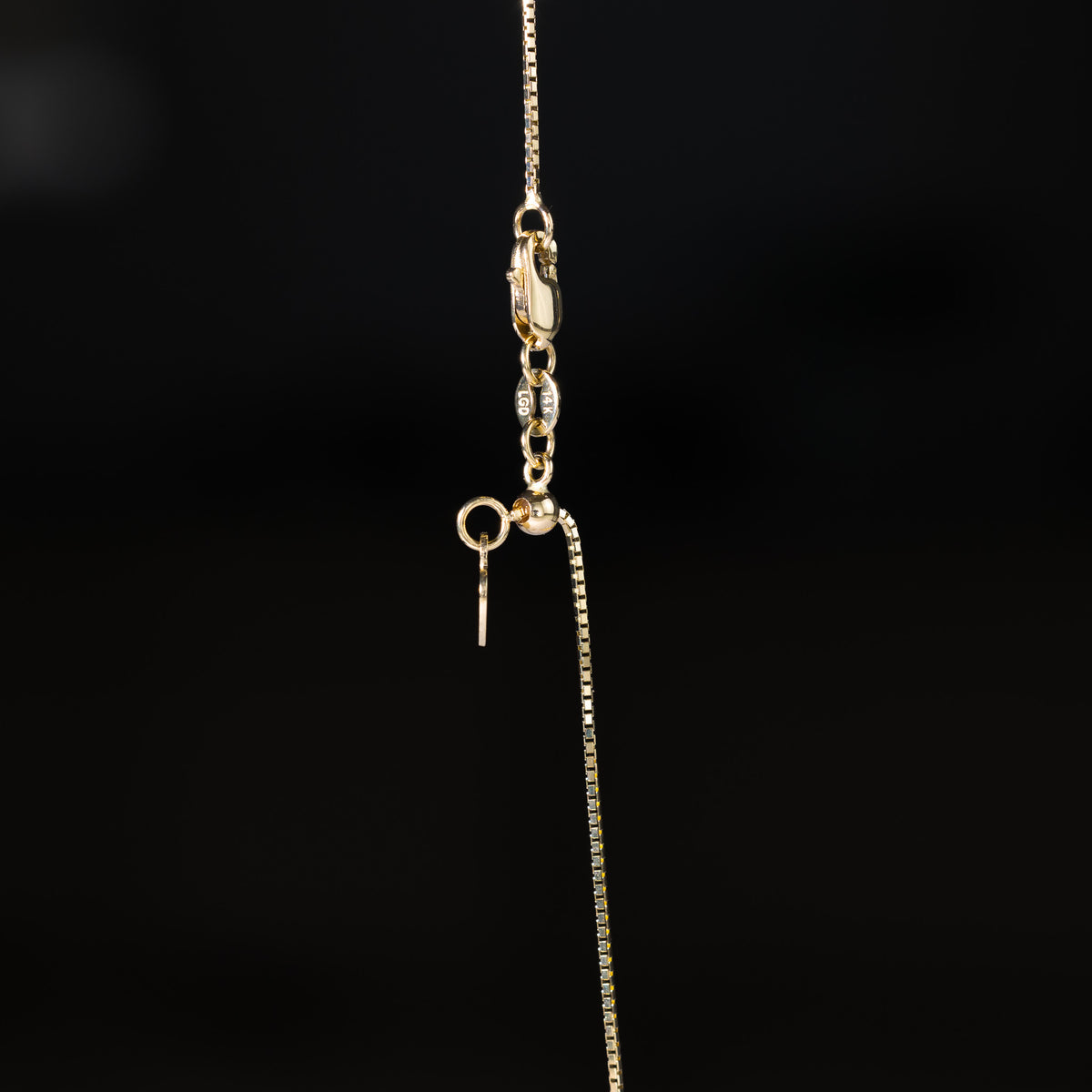 14k Gold 0.8mm Adjustable Box Chain 20 Inch - Model CH-0173