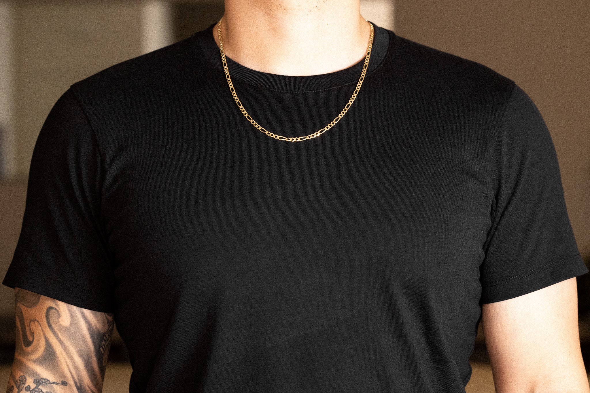14k Gold 4.7mm Open Figaro Chain - Model CH-0296