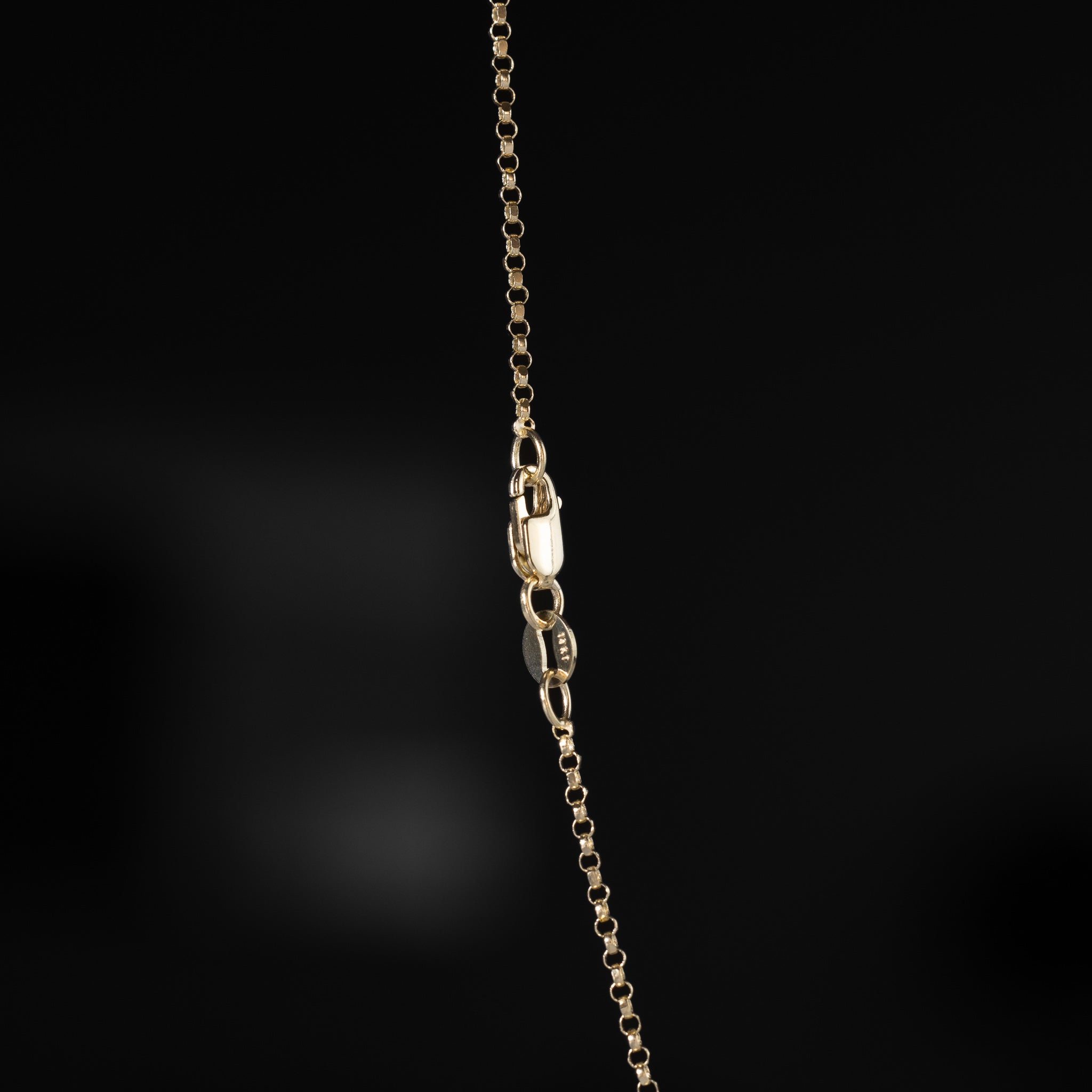 14K Gold 1.6mm Round Rolo Cable Chain - Model 0226