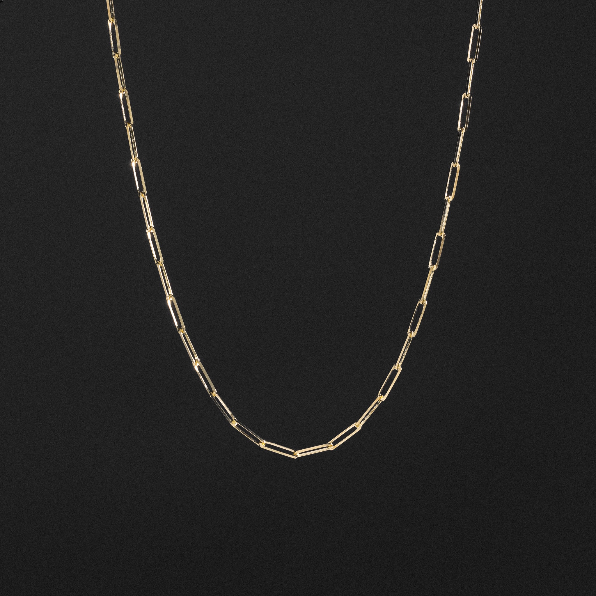 14k Gold 2.7mm Diamond-Cut Paperclip Chain - Model CH-0570