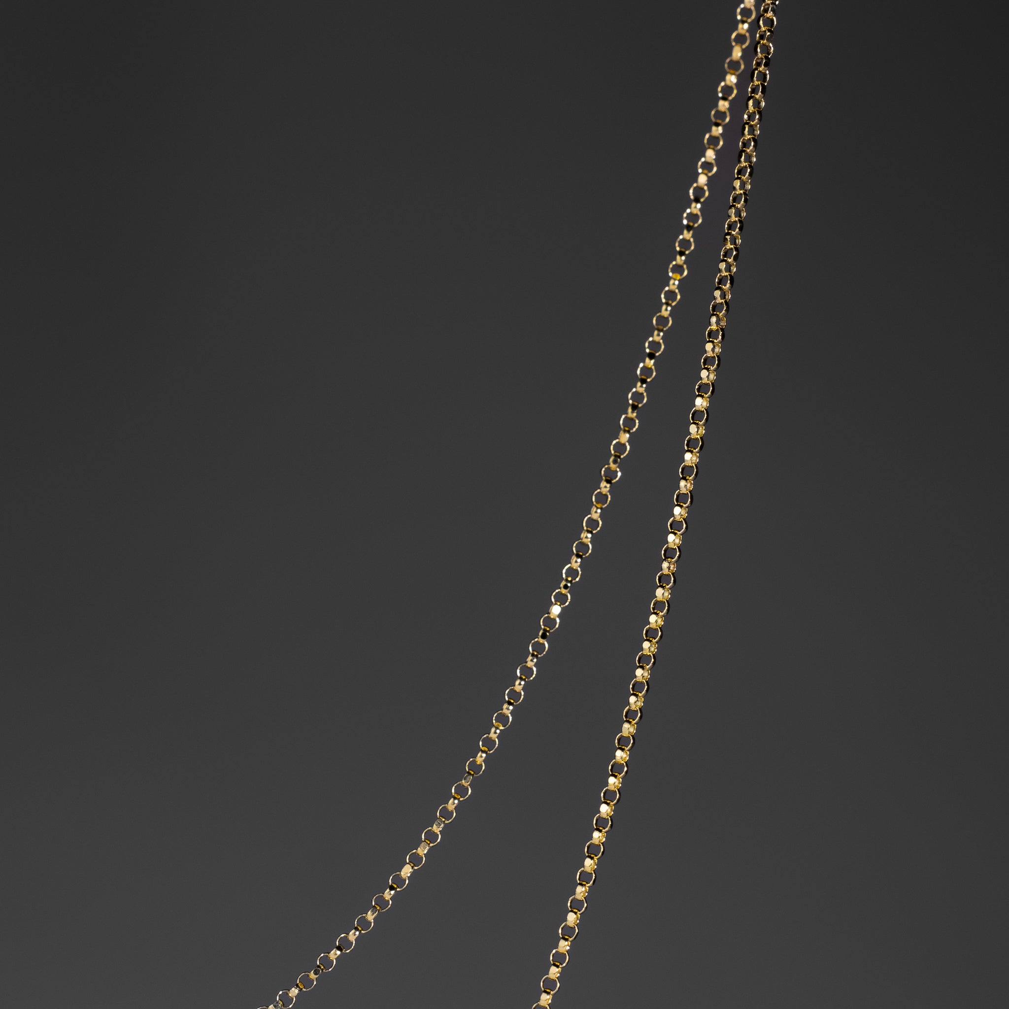 1.2mm 14K Gold Round Rolo Cable Chain - Model 0227