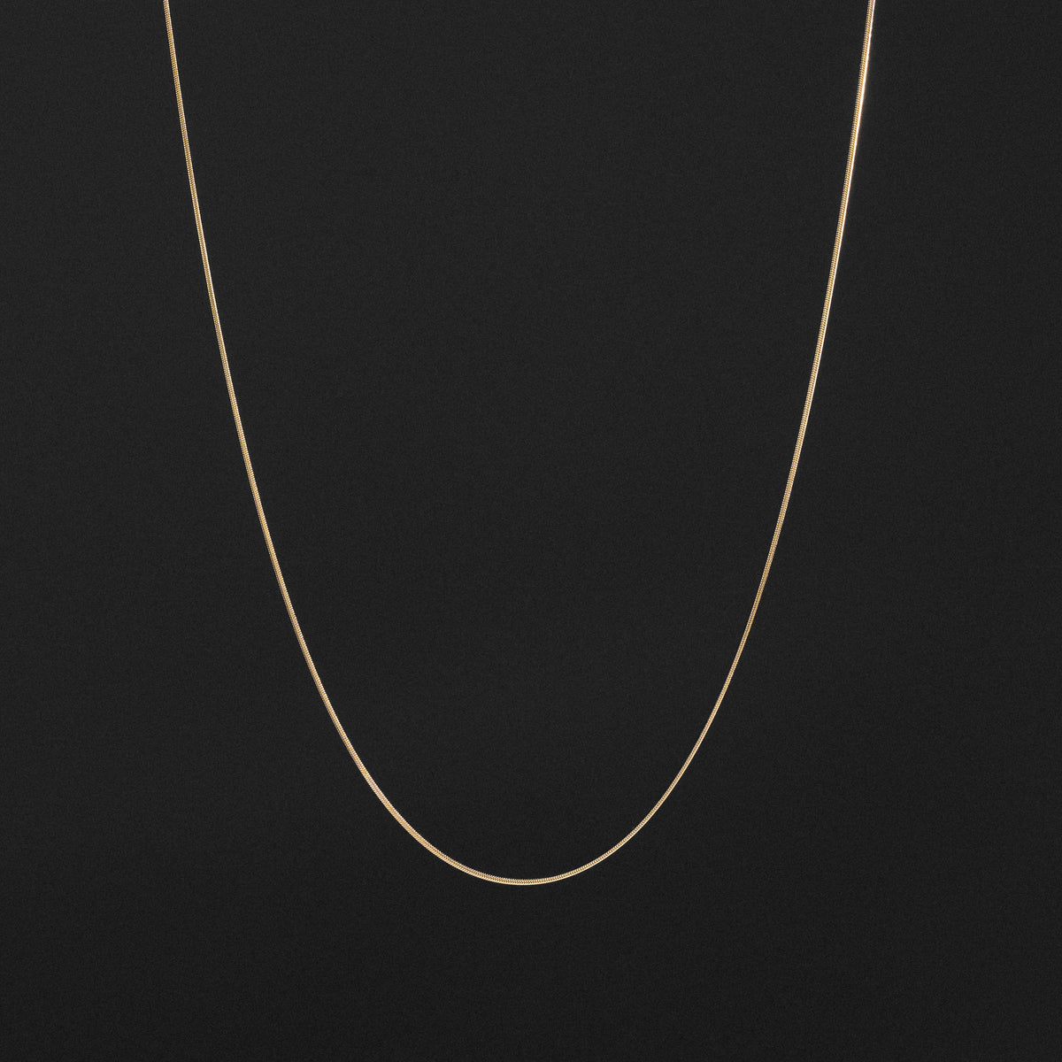14k Gold 0.7mm Round Polished Snake Chain - Model CH-0201
