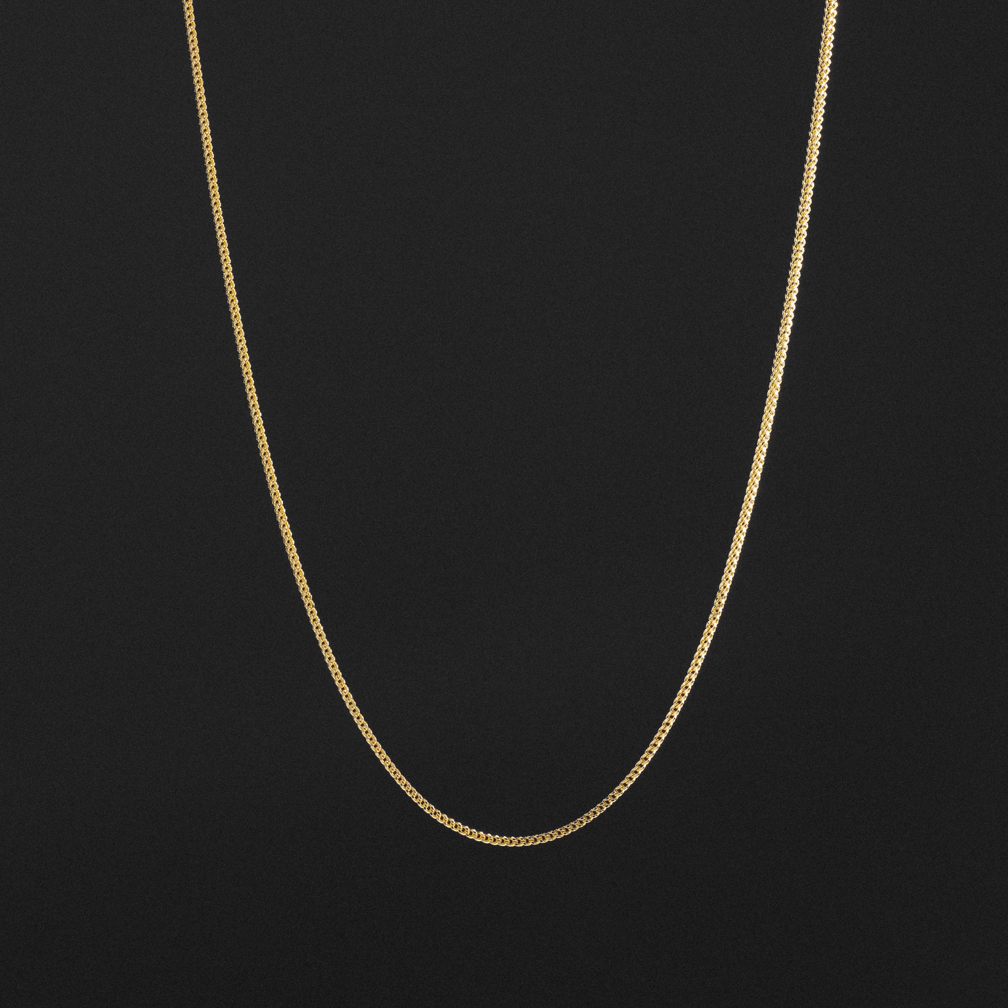 14k Gold 1.6mm Hollow Square Franco Chain - Model CH-0536