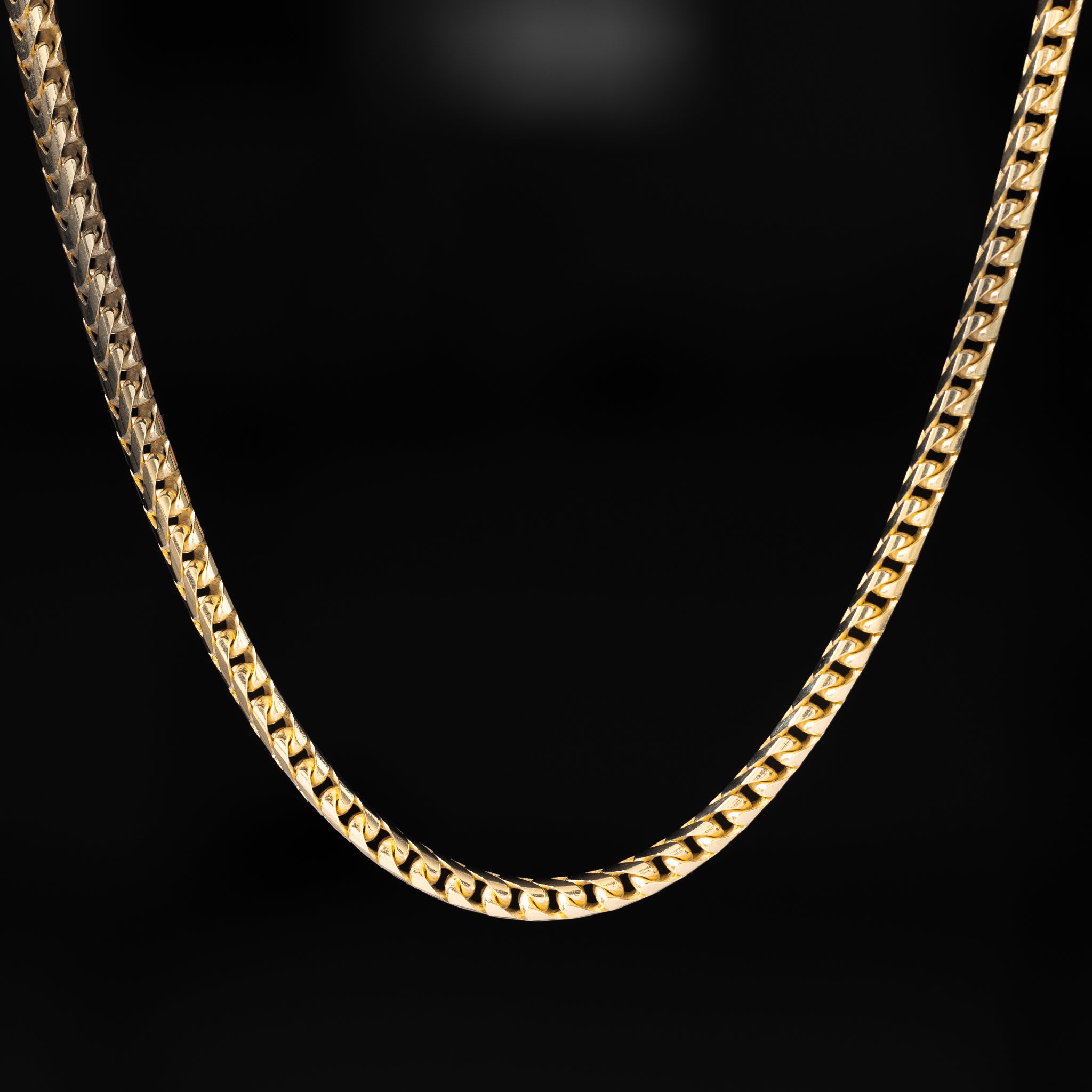 3.3mm 14K Gold Solid Franco Chain - Model 0405