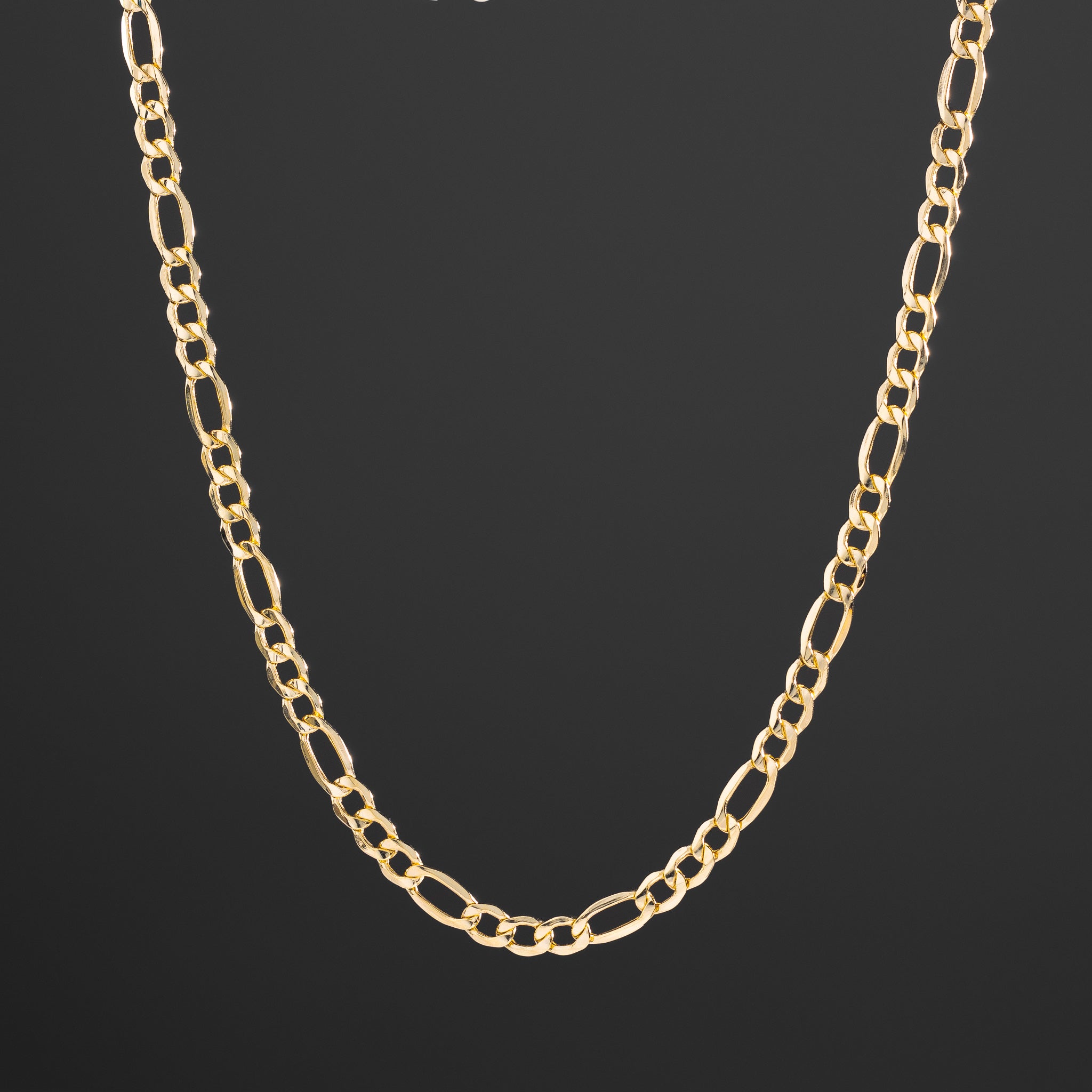 14k Gold 5.1mm Hollow Figaro Chain - Model CH-0155