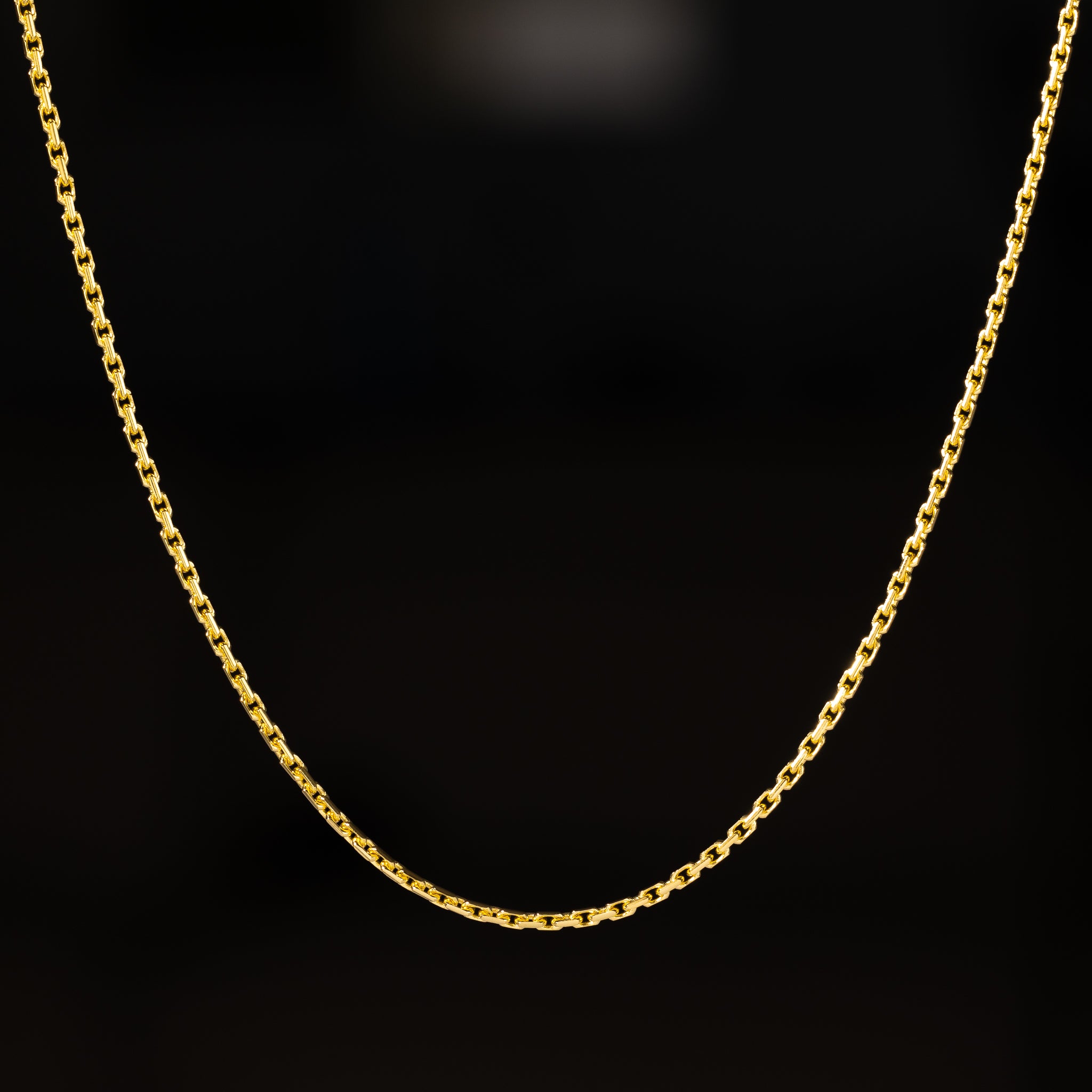 14k 1.3mm Solid DC Cable Chain Model CH-0625