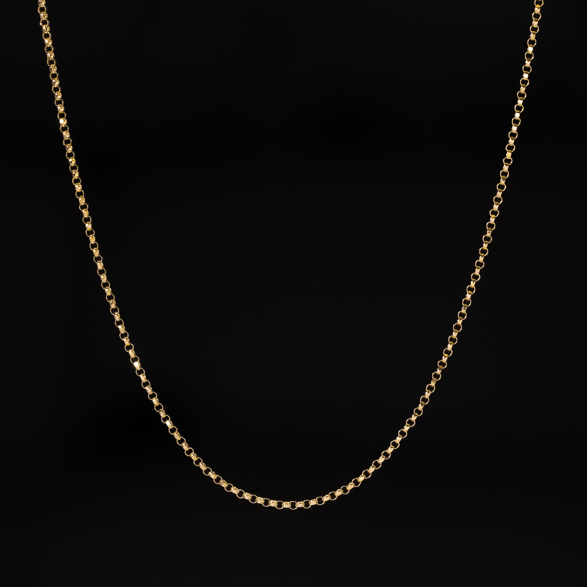 1.2mm 14K Gold Round Rolo Cable Chain - Model 0227