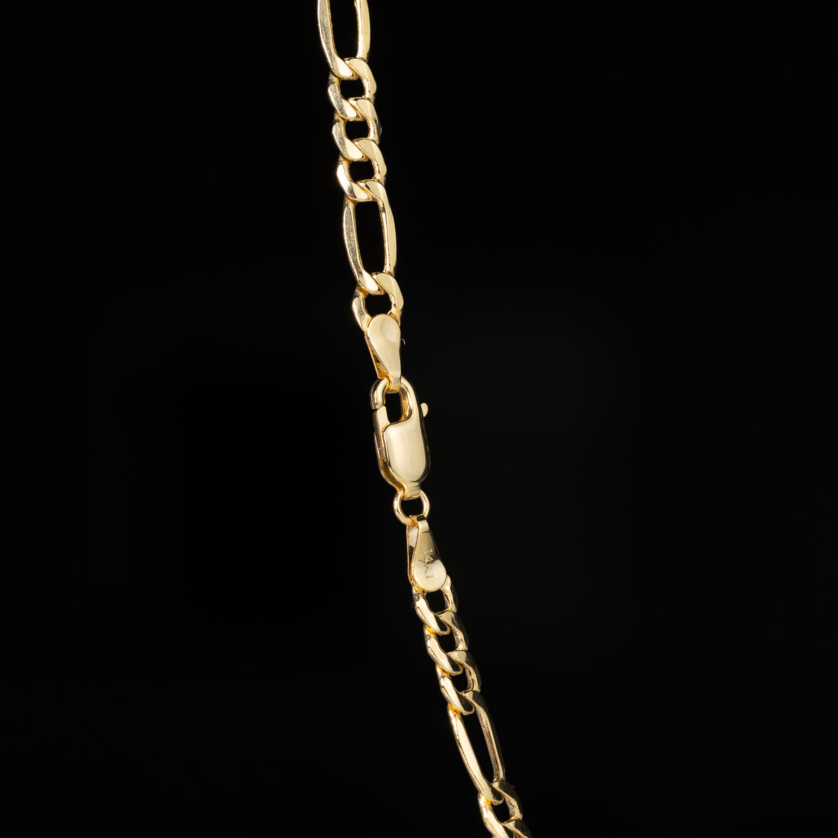 14k Gold 4.1mm Hollow Figaro Chain - Model CH-0156
