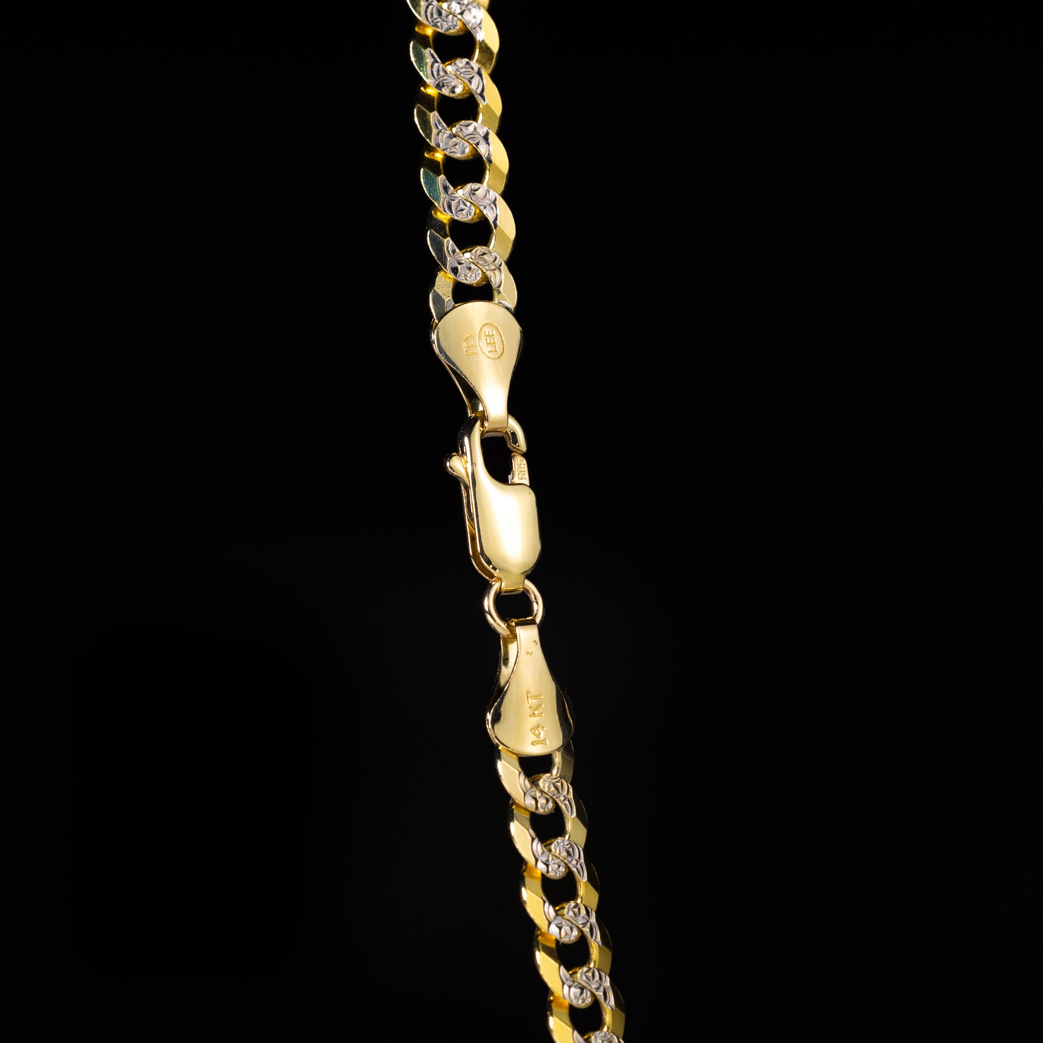 14k Gold 5.9mm Two-Tone Cuban Chain - Model CH-0324