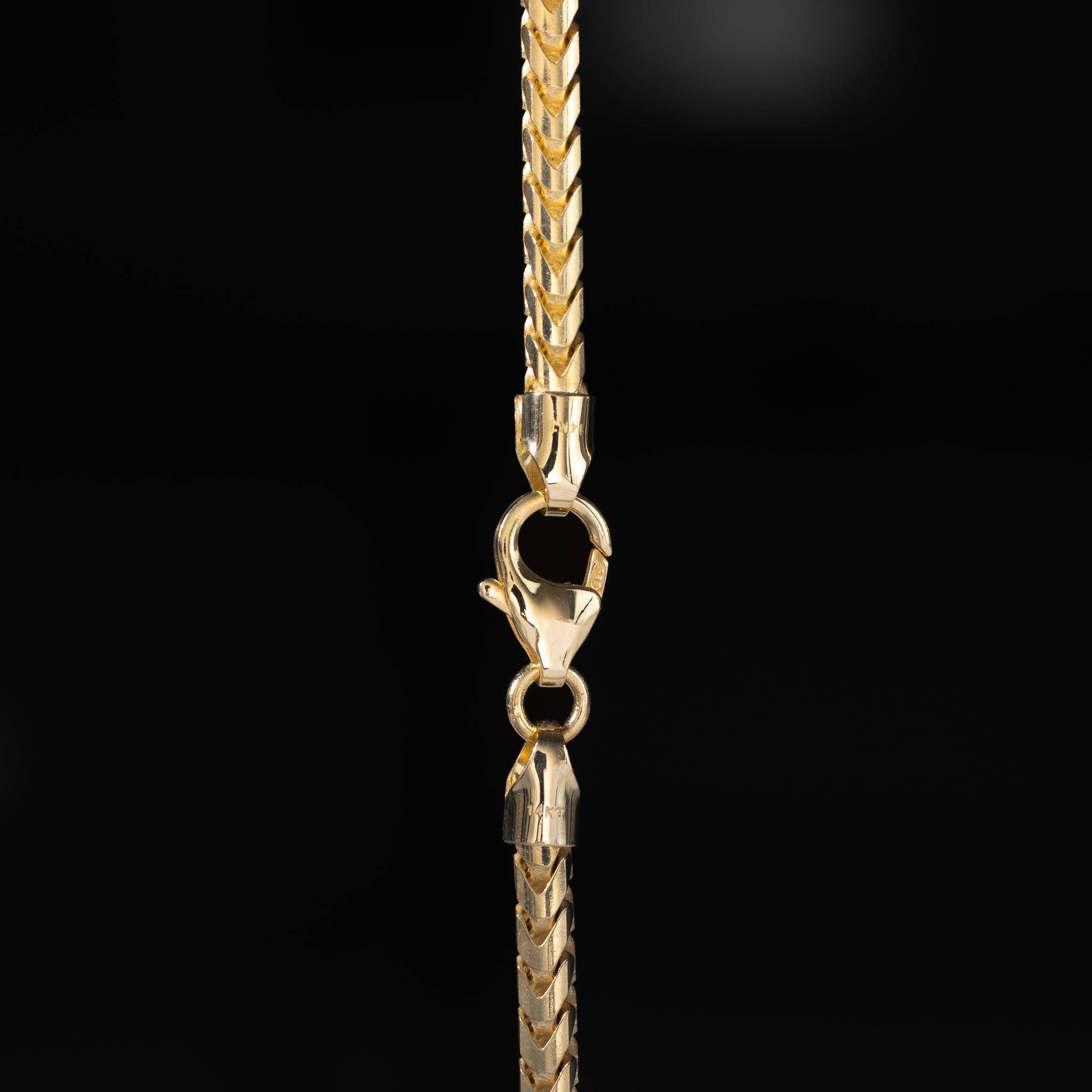 3.3mm 14K Gold Solid Franco Chain - Model 0405