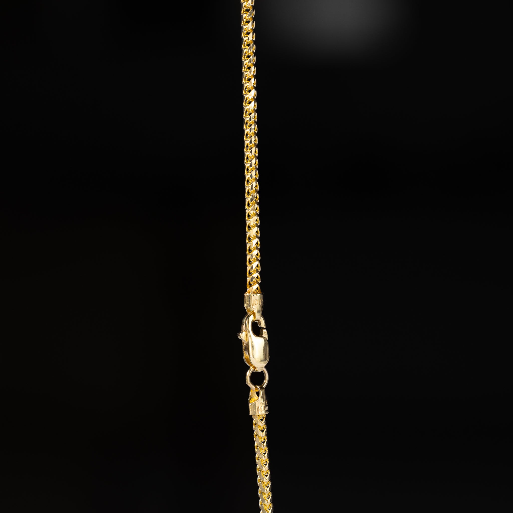 14k Gold 1.7mm Round Diamond-Cut Italian Franco Chain - Model CH-0623