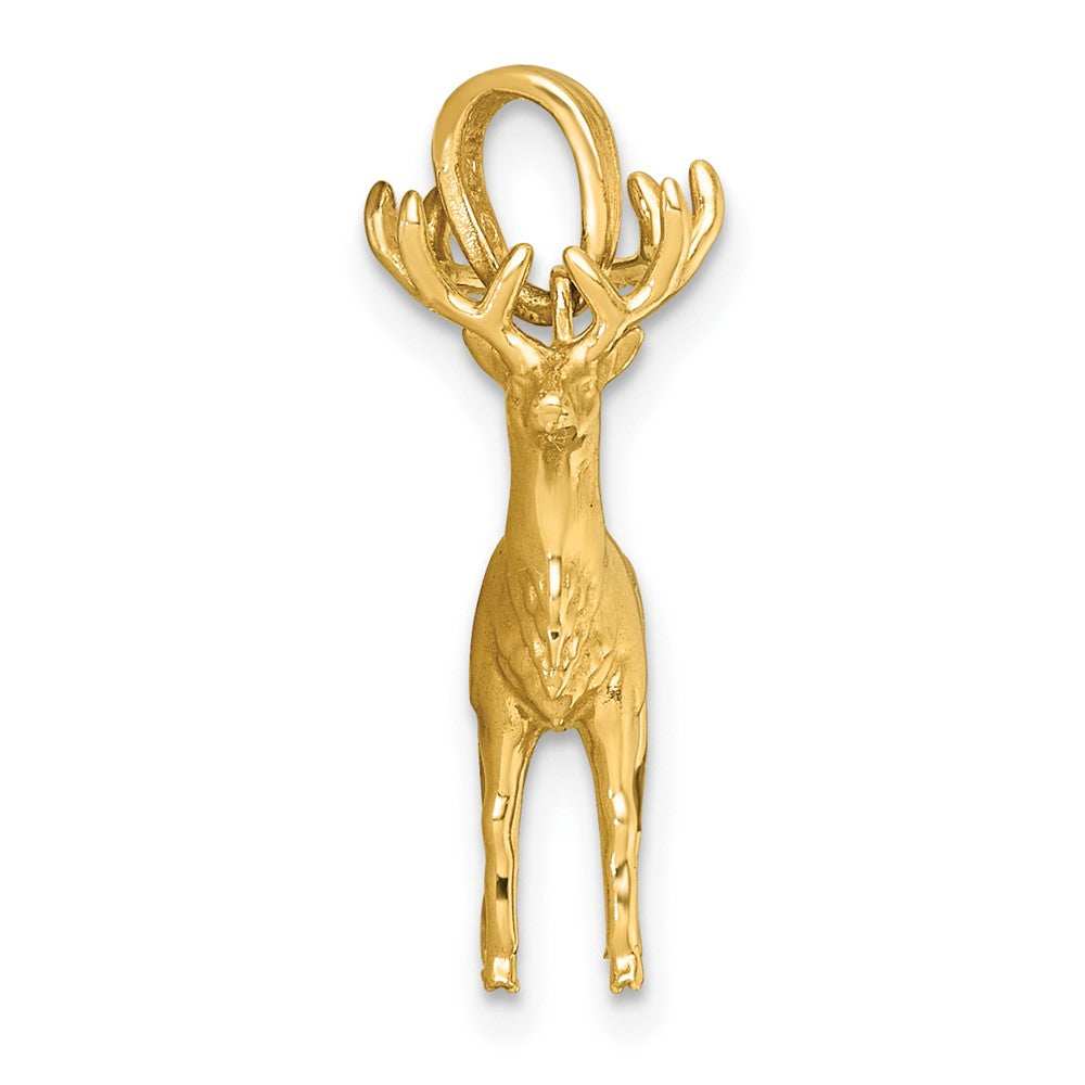 Charlie & Co Jewelry | 14k Polished 3-d Reindeer Charm - Model K10060