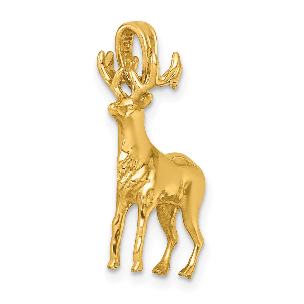 Charlie & Co Jewelry | 14k Polished 3-d Reindeer Charm - Model K10060