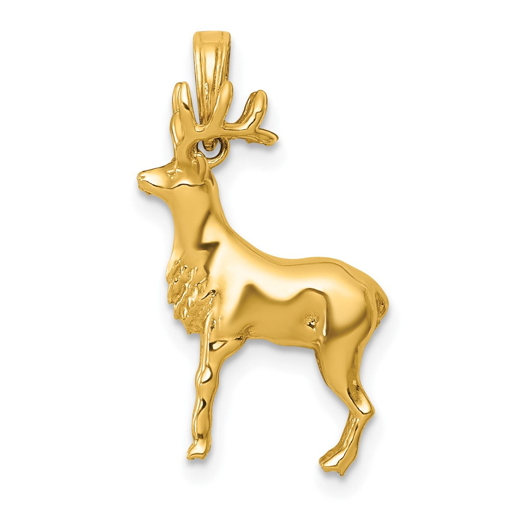 Charlie & Co Jewelry | 14k Polished 3-d Reindeer Charm - Model K10060