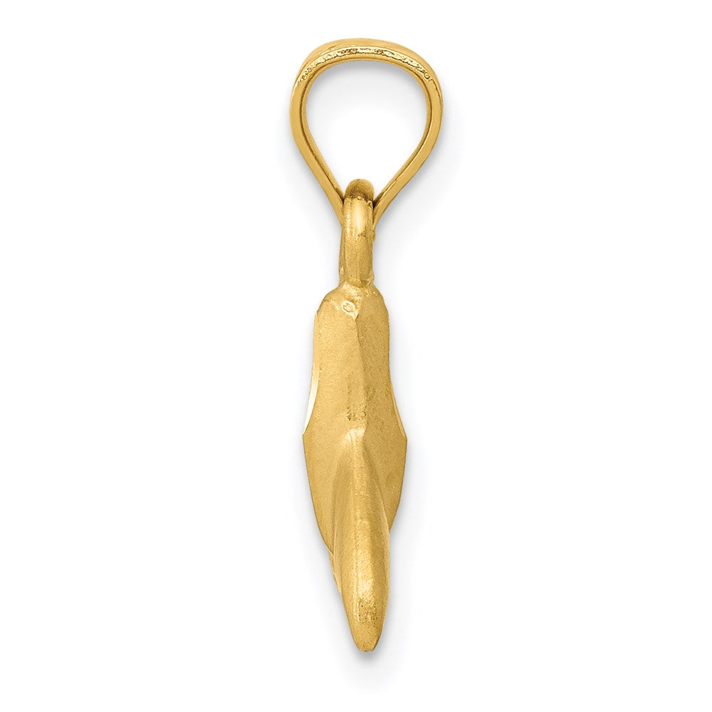 Charlie & Co Jewelry | 14k 3d Whale Tail Pendant - Model K3023