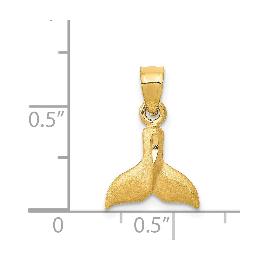 Charlie & Co Jewelry | 14k 3d Whale Tail Pendant - Model K3023
