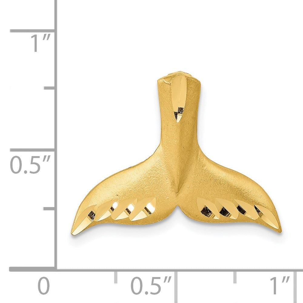 Charlie & Co Jewelry | 14k Diamond-cut Whale Tail Slide - Model K3028
