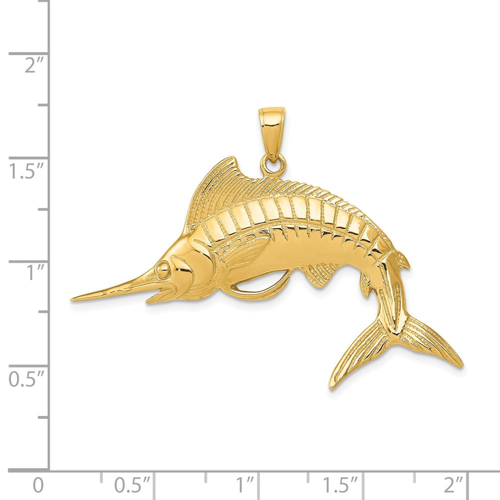 Charlie & Co Jewelry | 14k Marlin Pendant - Model K3040