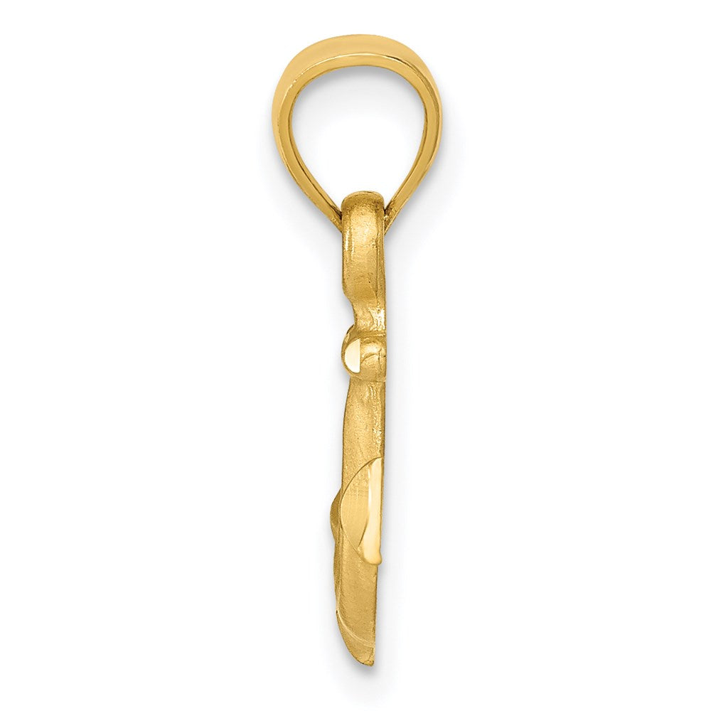 Charlie & Co Jewelry | 14k Diamond-cut Anchor Pendant - Model K3089