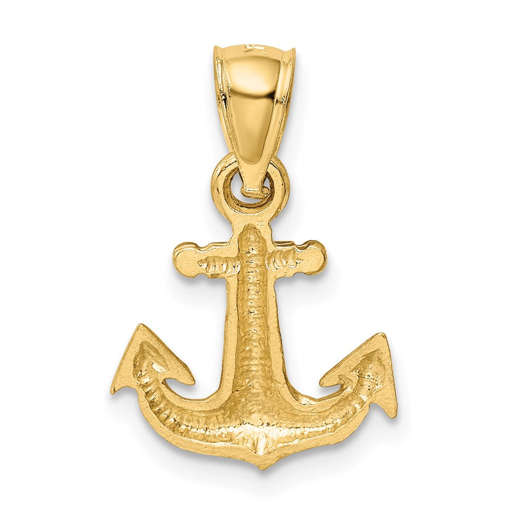 Charlie & Co Jewelry | 14k Diamond-cut Anchor Pendant - Model K3089