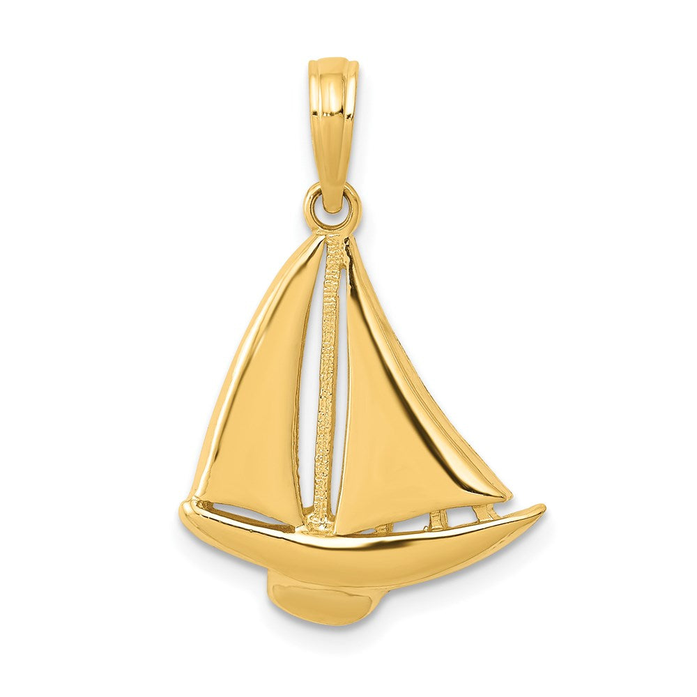 Charlie & Co Jewelry | 14k Sailboat Pendant - Model K3094