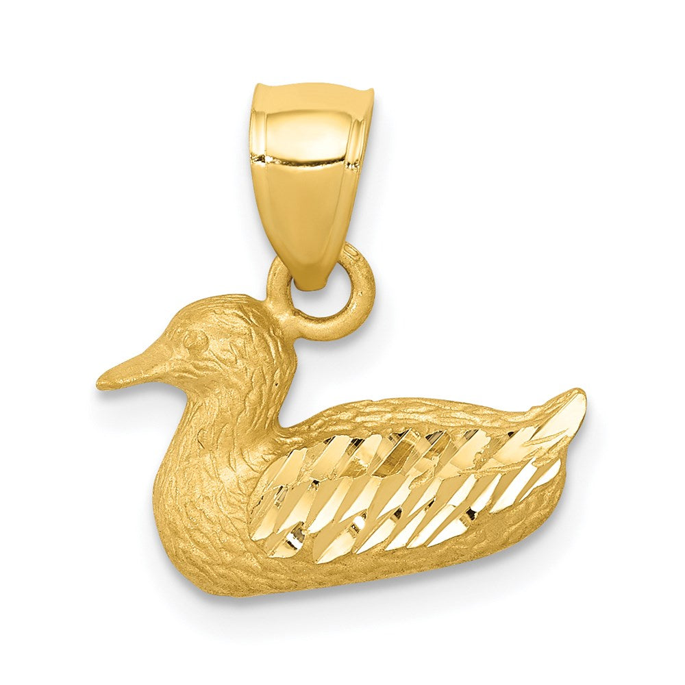 Charlie & Co Jewelry | 14k Diamond-cut Duck Pendant - Model K3266
